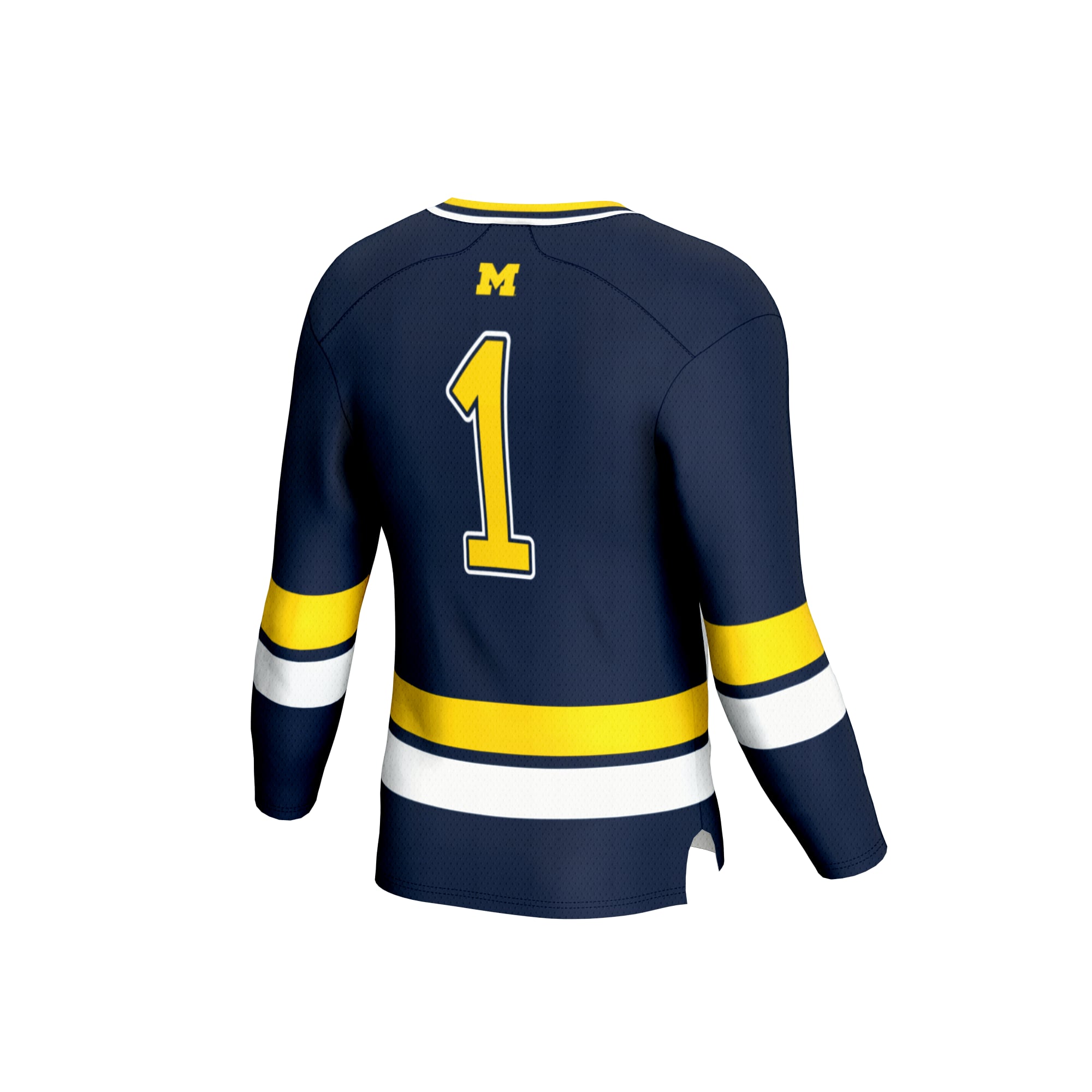 Hockey Fashion Michigan Wolverines Jersey Navy NCAA College Hockey Fan Wear