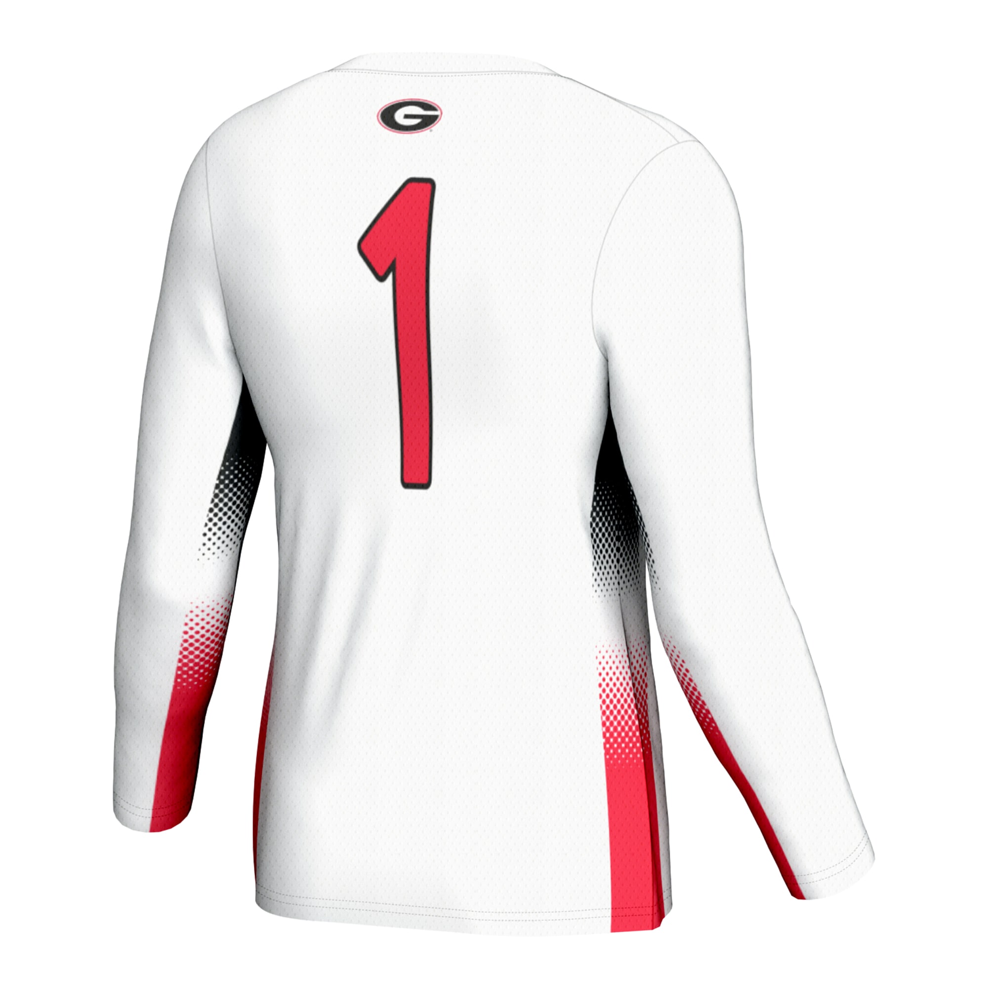 Volleyball Georgia Bulldogs Game Jersey White NCAA College Volleyball Fan Wear Volleyball