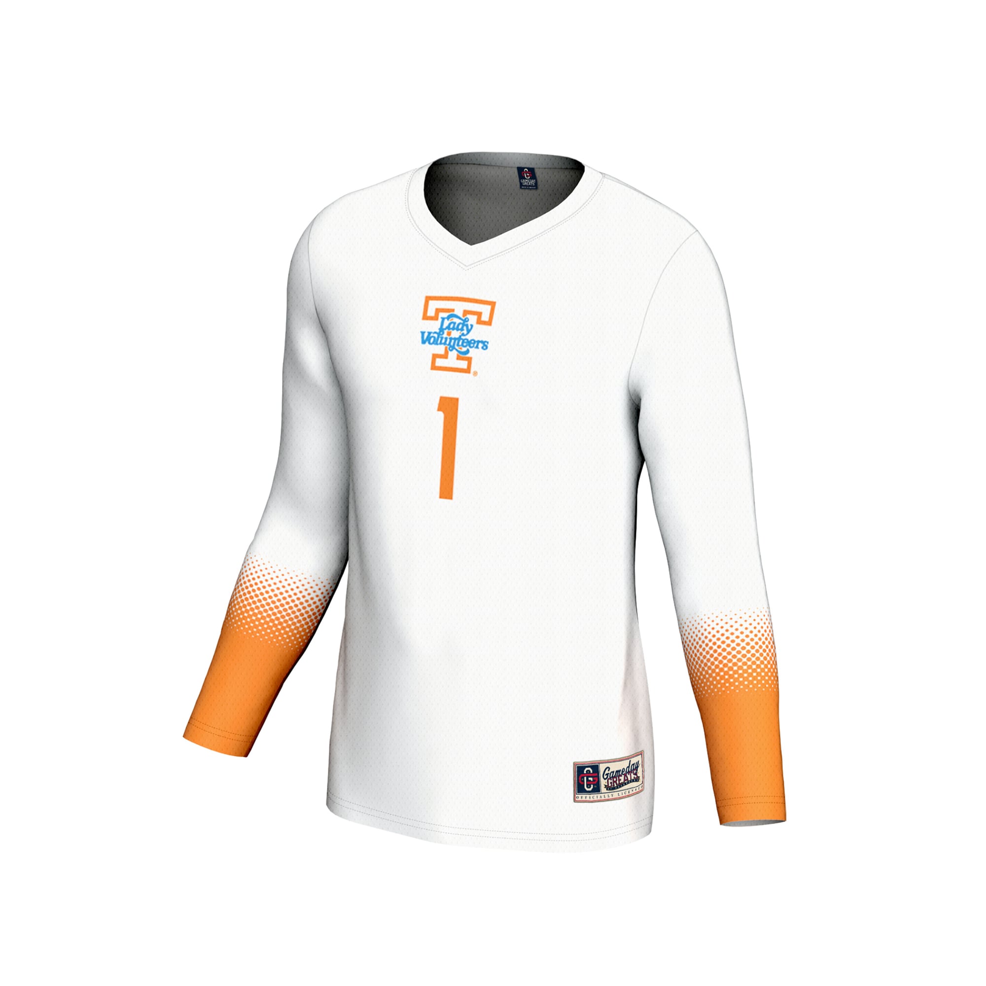 Volleyball Fashion Tennessee Volunteers Game Jersey White NCAA College Volleyball Fan Wear