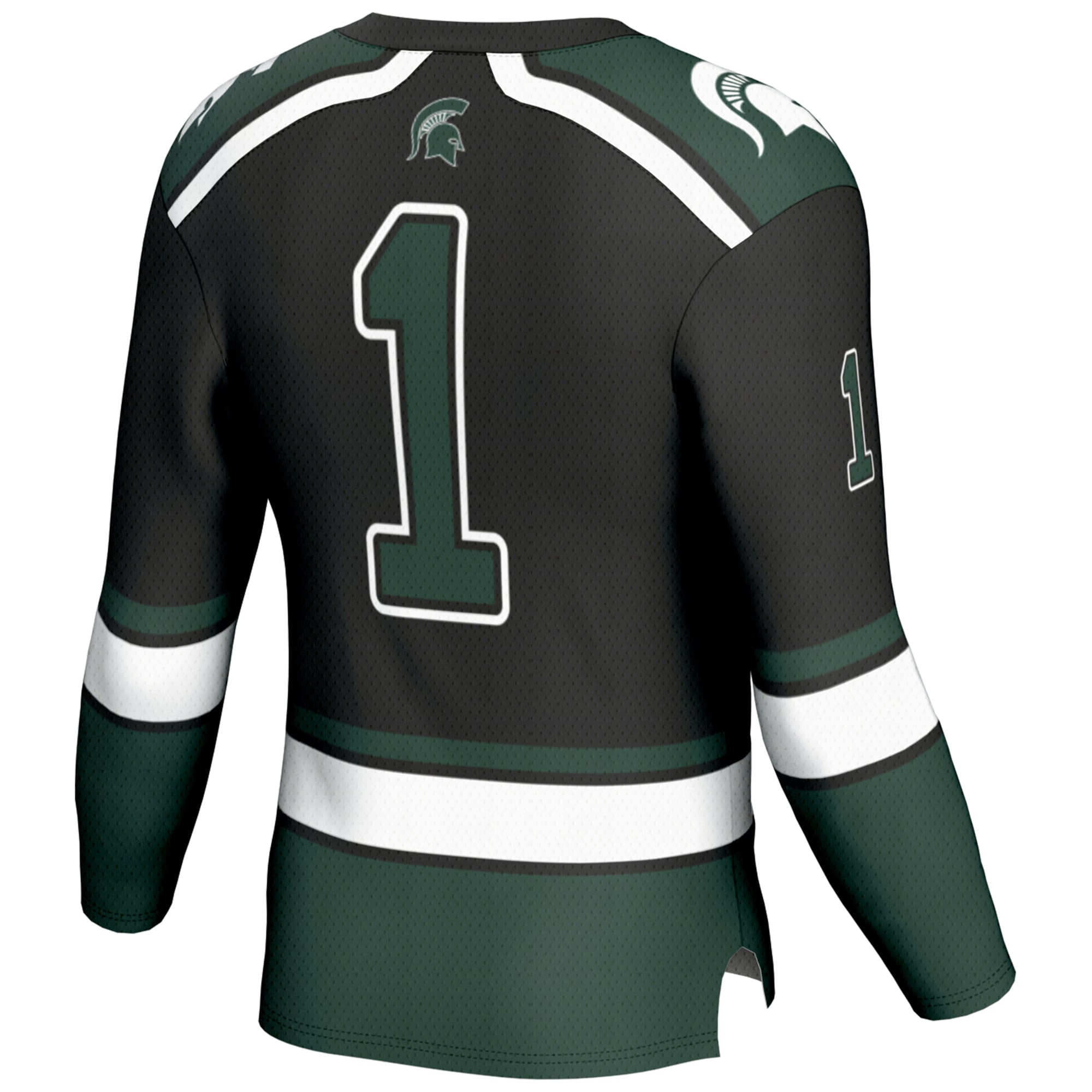 Hockey Michigan State Spartans Game Jersey Black NCAA College Hockey Fan Wear