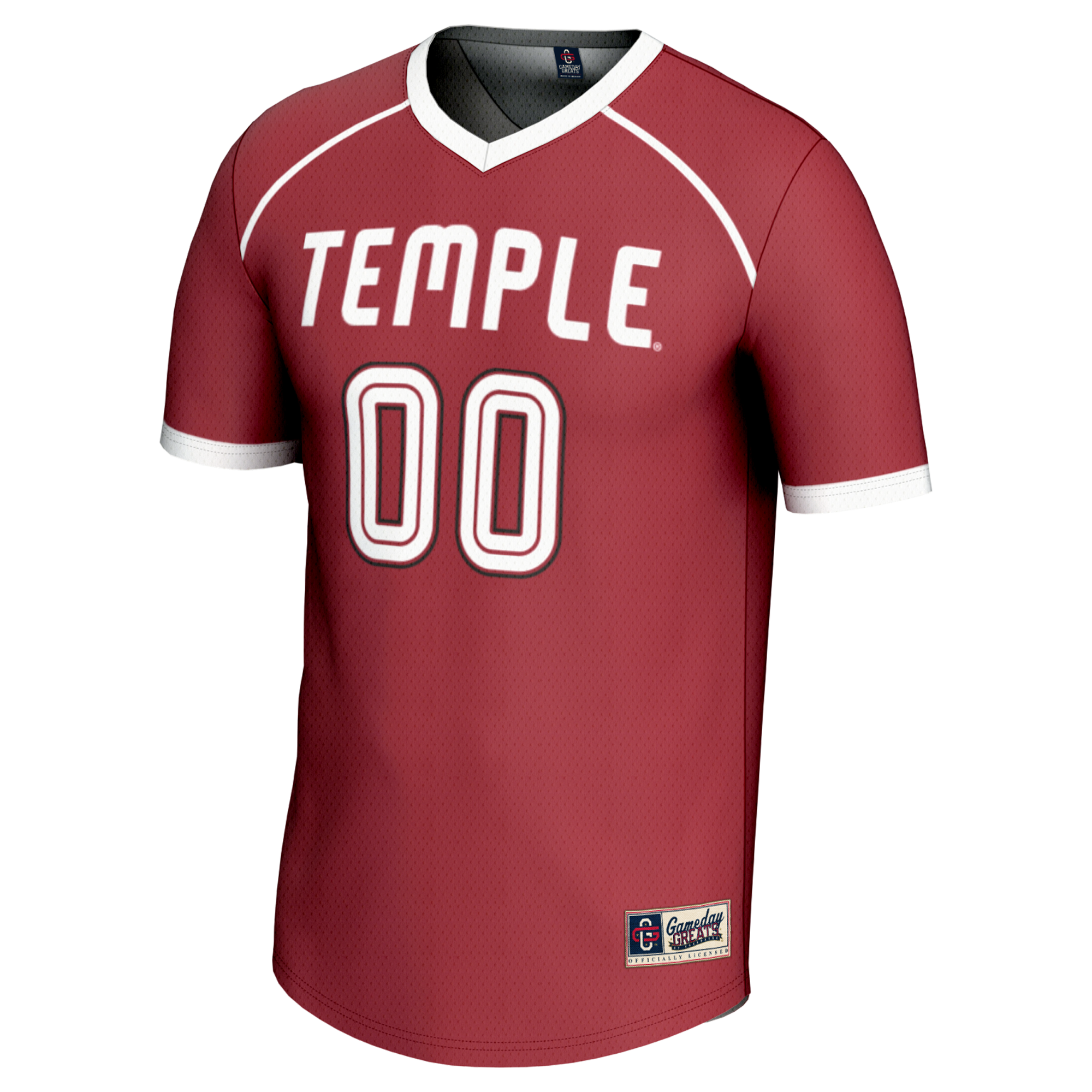 Lacrosse NIL Cherry Temple Owls Game Jersey NCAA College Lacrosse Fan Wear