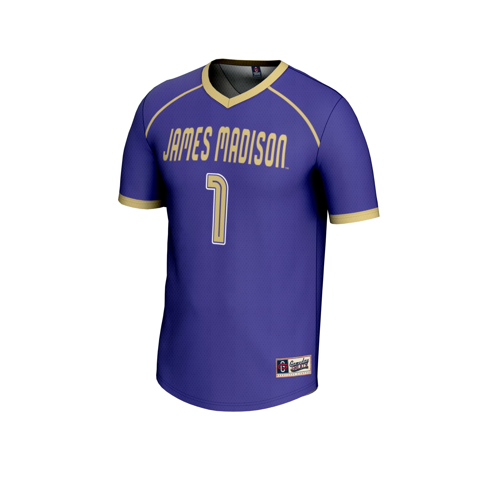 Lacrosse Fashion James Madison Dukes Game Jersey No.1 Purple NCAA College Lacrosse Fan Wear