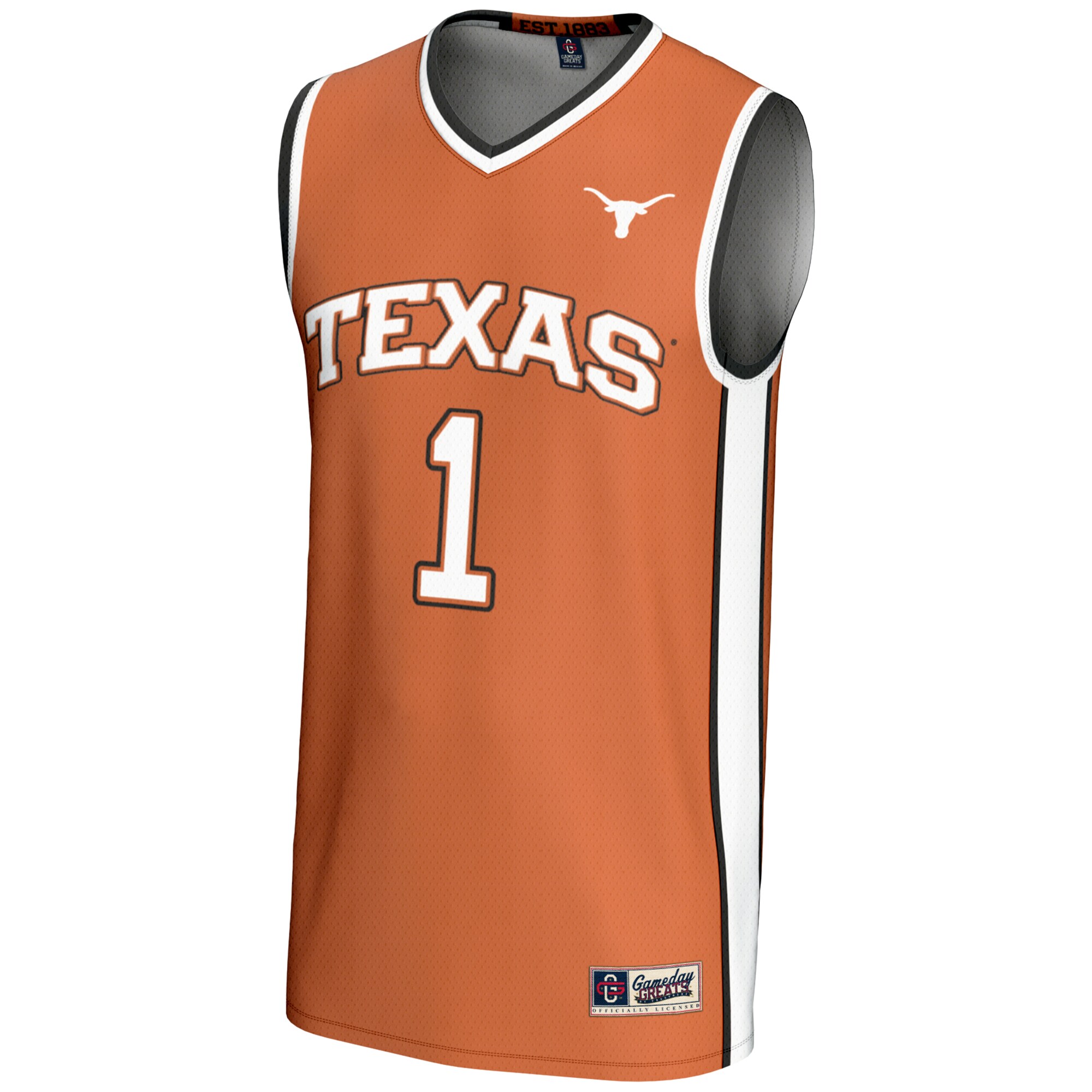 Collegiate Basketball Texas Longhorns Game Jersey Orange NCAA College Basketball Fan Wear