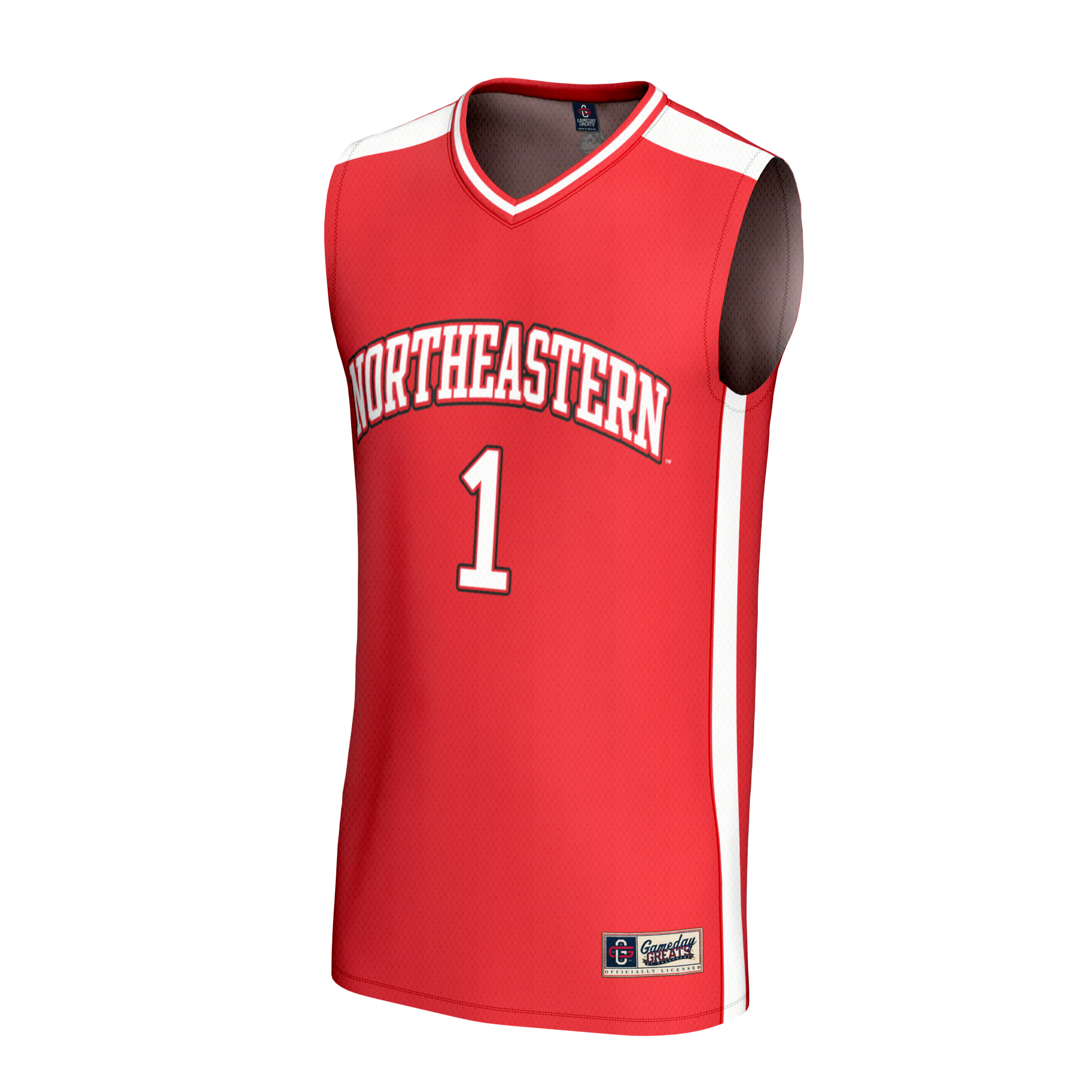 Collegiate Basketball Fashion Northeastern Huskies Game Jersey Red NCAA College Basketball Fan Wear