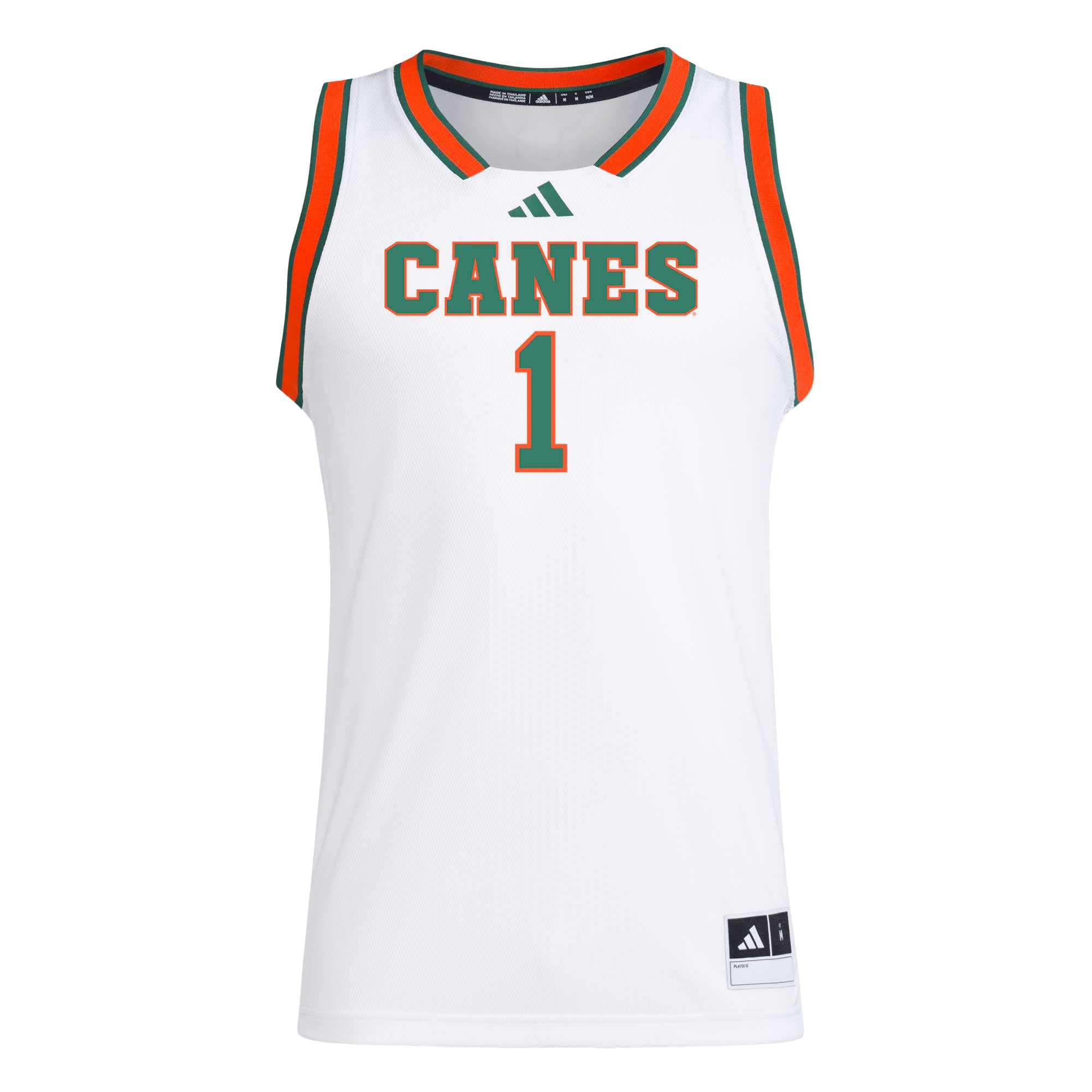 Miami Hurricanes Replica Jersey White NCAA College Football Fan Wear