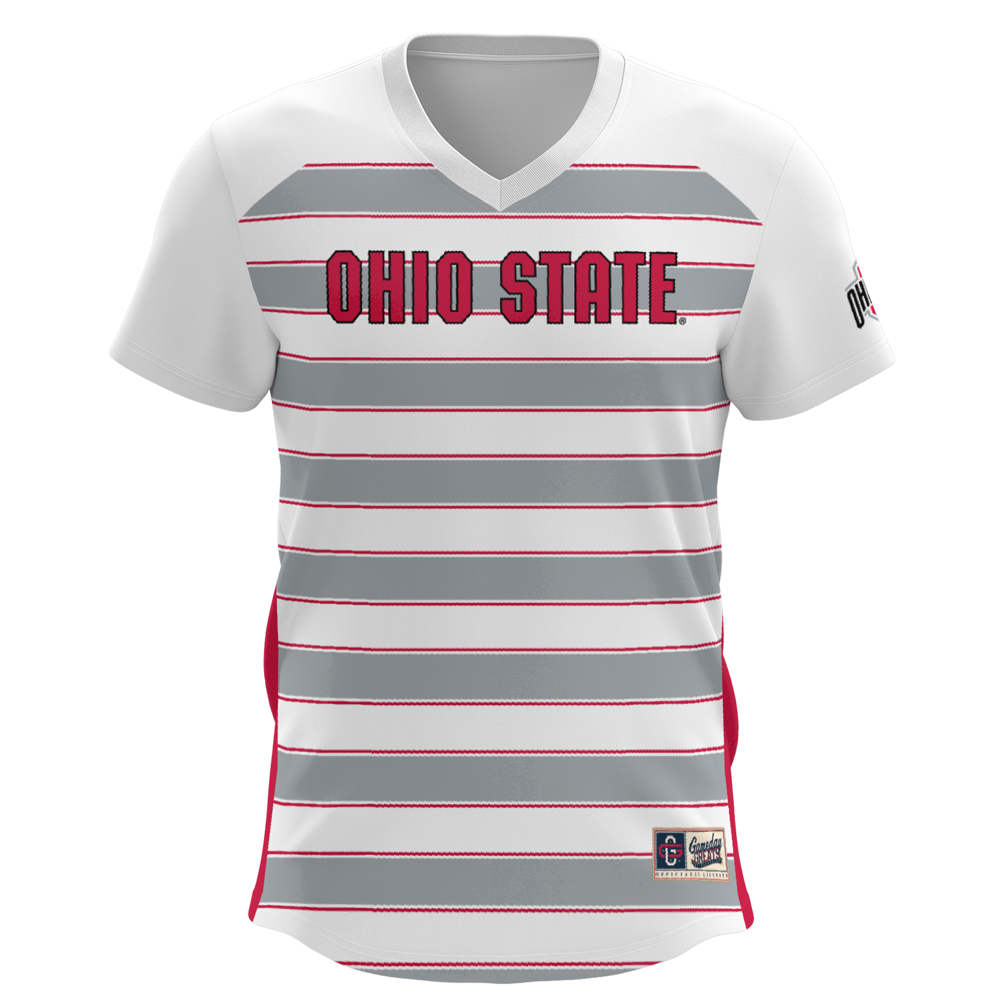 Soccer Ohio State Buckeyes Game Jersey White NCAA College Soccer Fan Wear