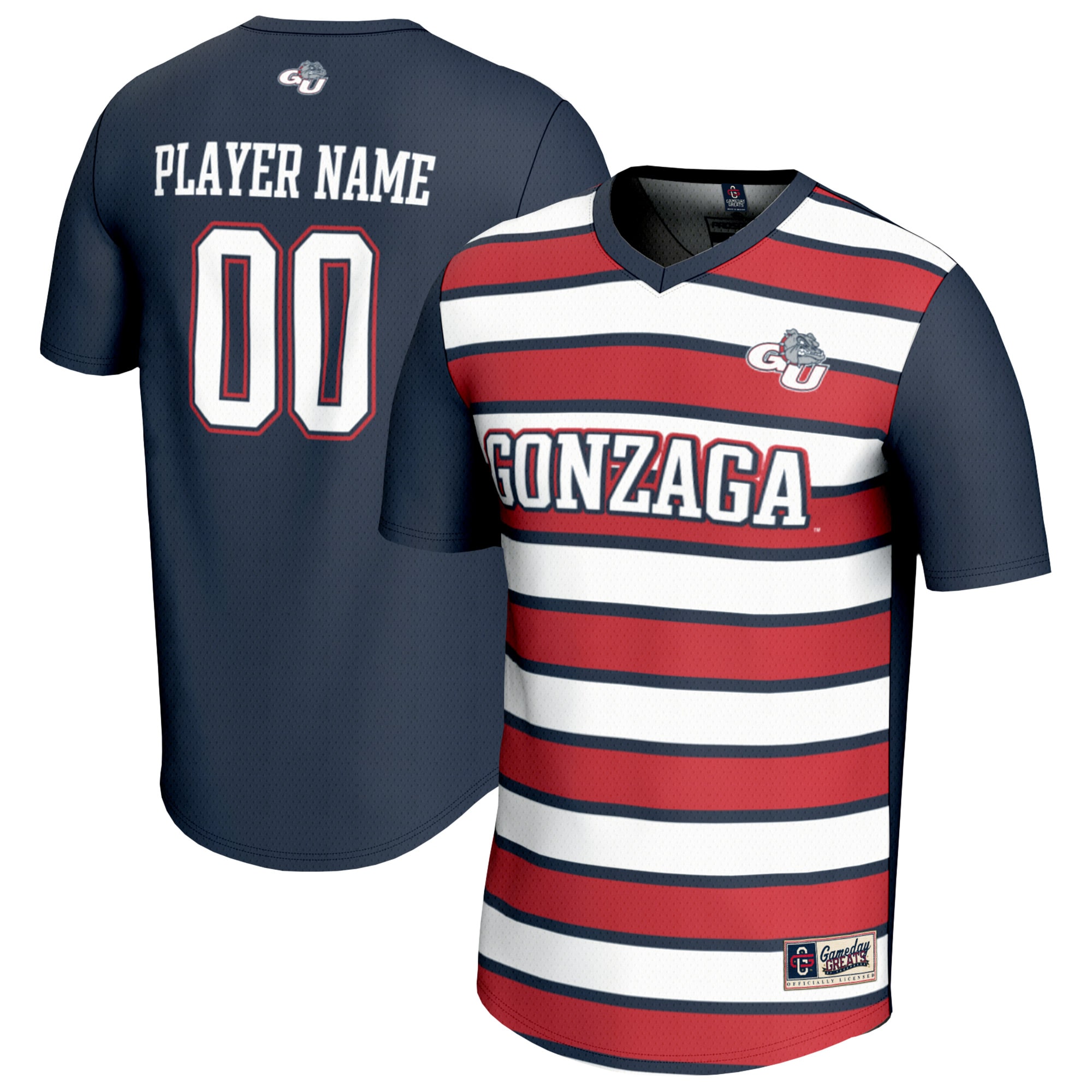 NIL Pick- Collegiate Gonzaga Bulldogs Player Jersey Navy NCAA College Soccer Fan Wear