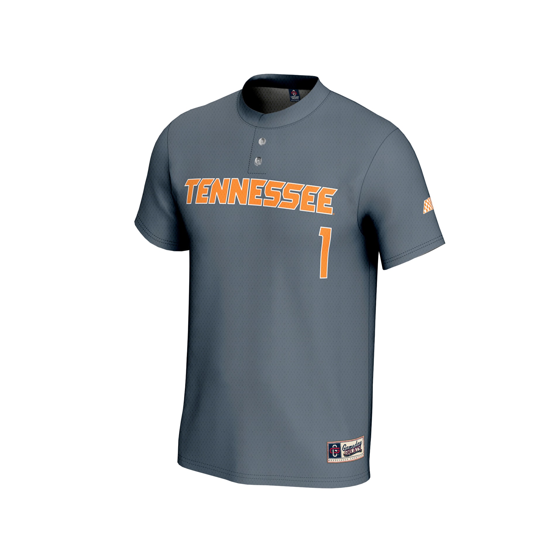 Baseball Fashion Tennessee Volunteers Game Jersey Gray NCAA College Baseball Fan Wear Baseball Fashion