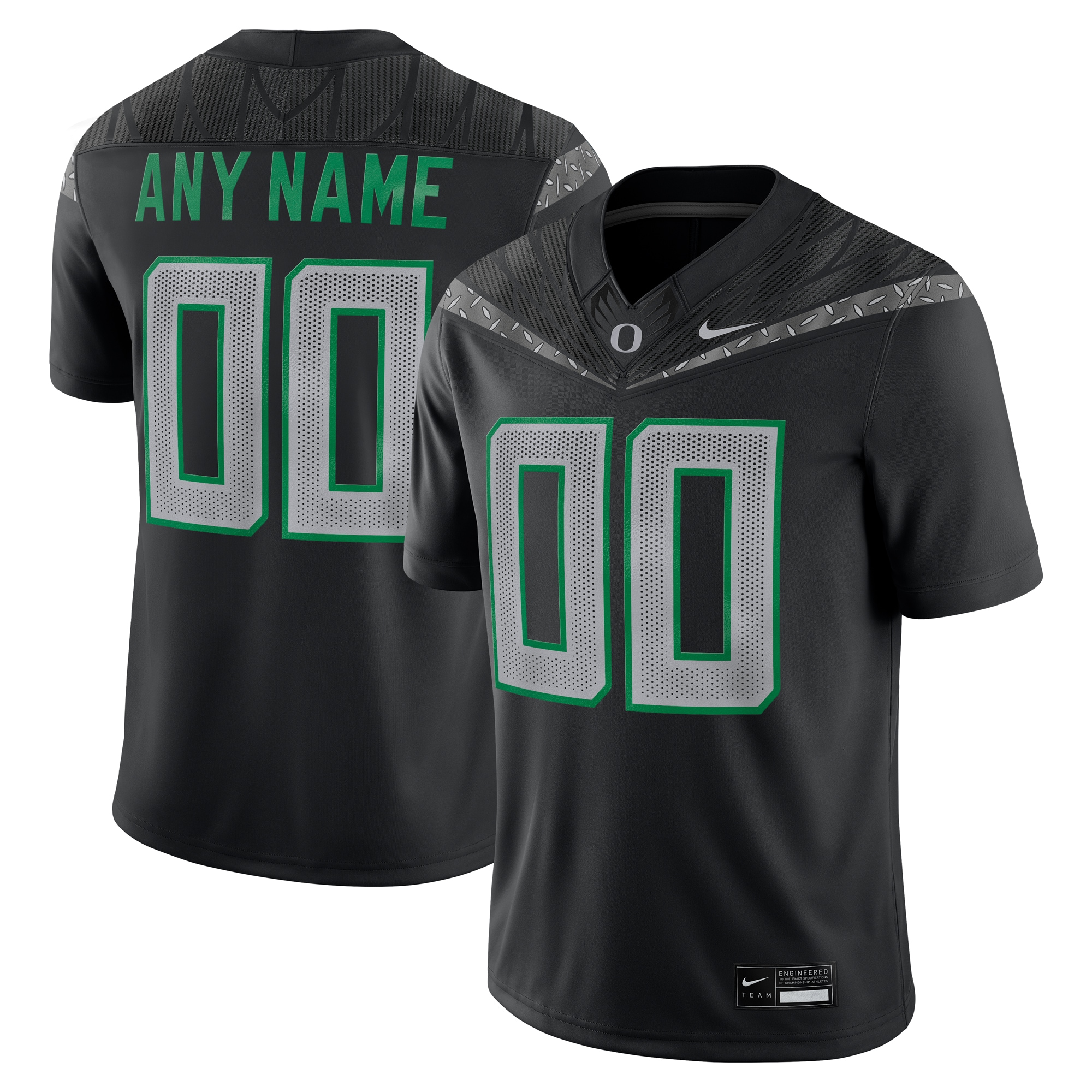 Oregon Ducks Replica Jersey Black NCAA College Football Fan Wear
