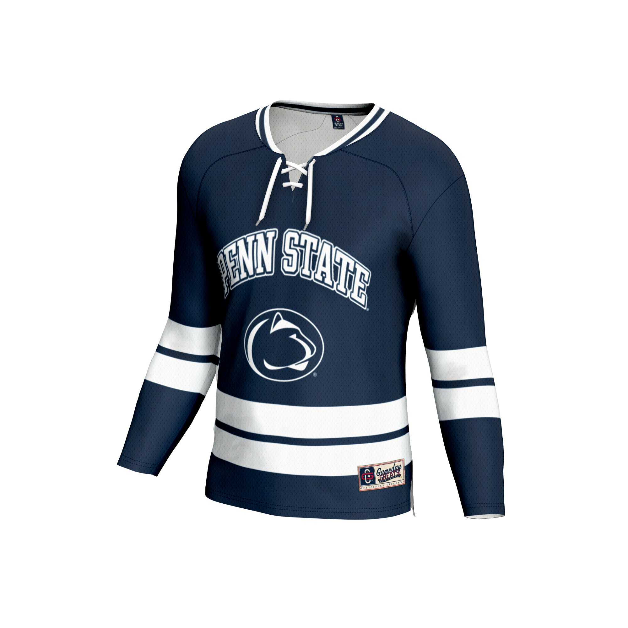 Hockey Fashion Penn State Nittany Lions Game Jersey Navy NCAA College Hockey Fan Wear Hockey Fashion