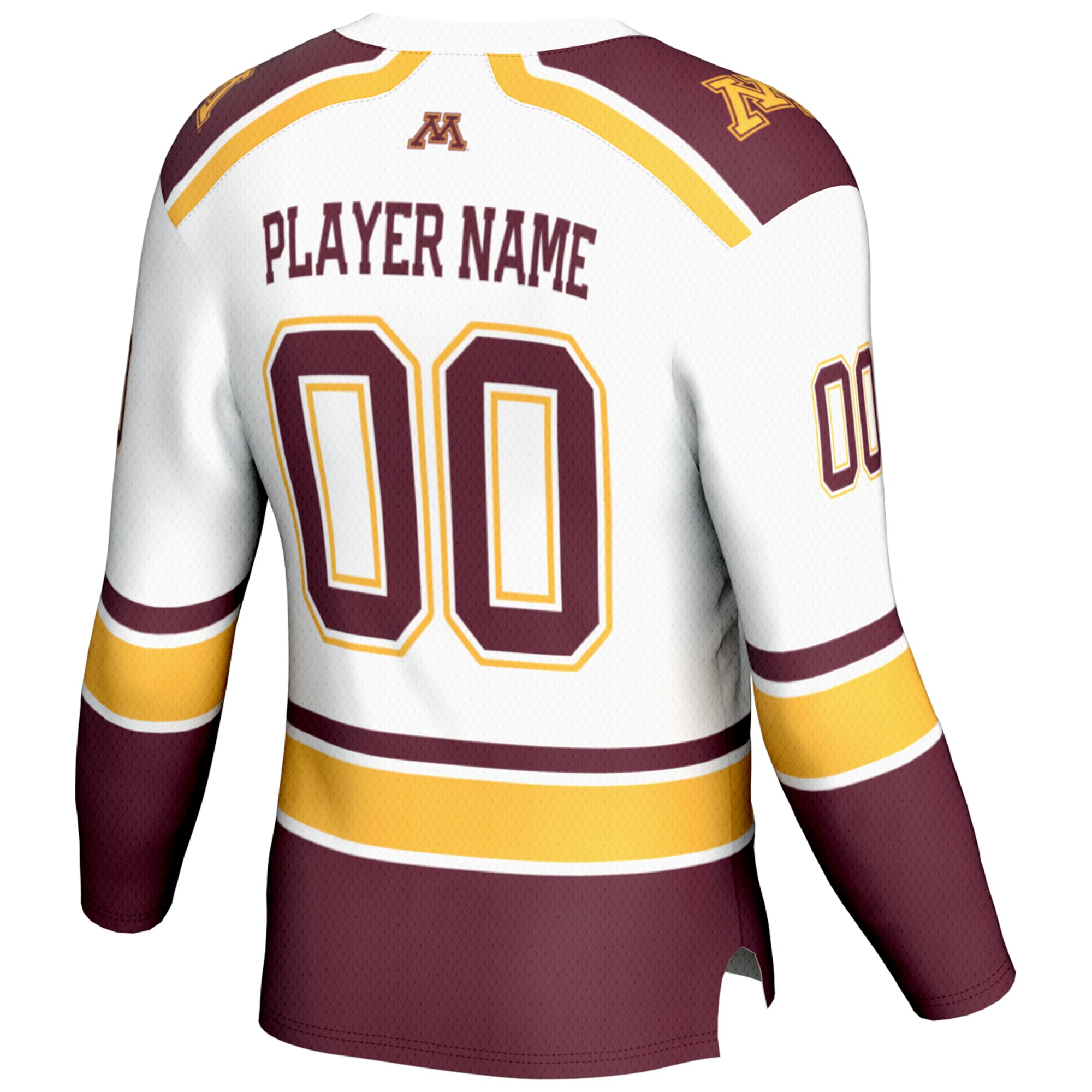 NIL Pick- Hockey Minnesota Golden Gophers Player Jersey White NCAA College Hockey Fan Wear NIL Pick- Hockey