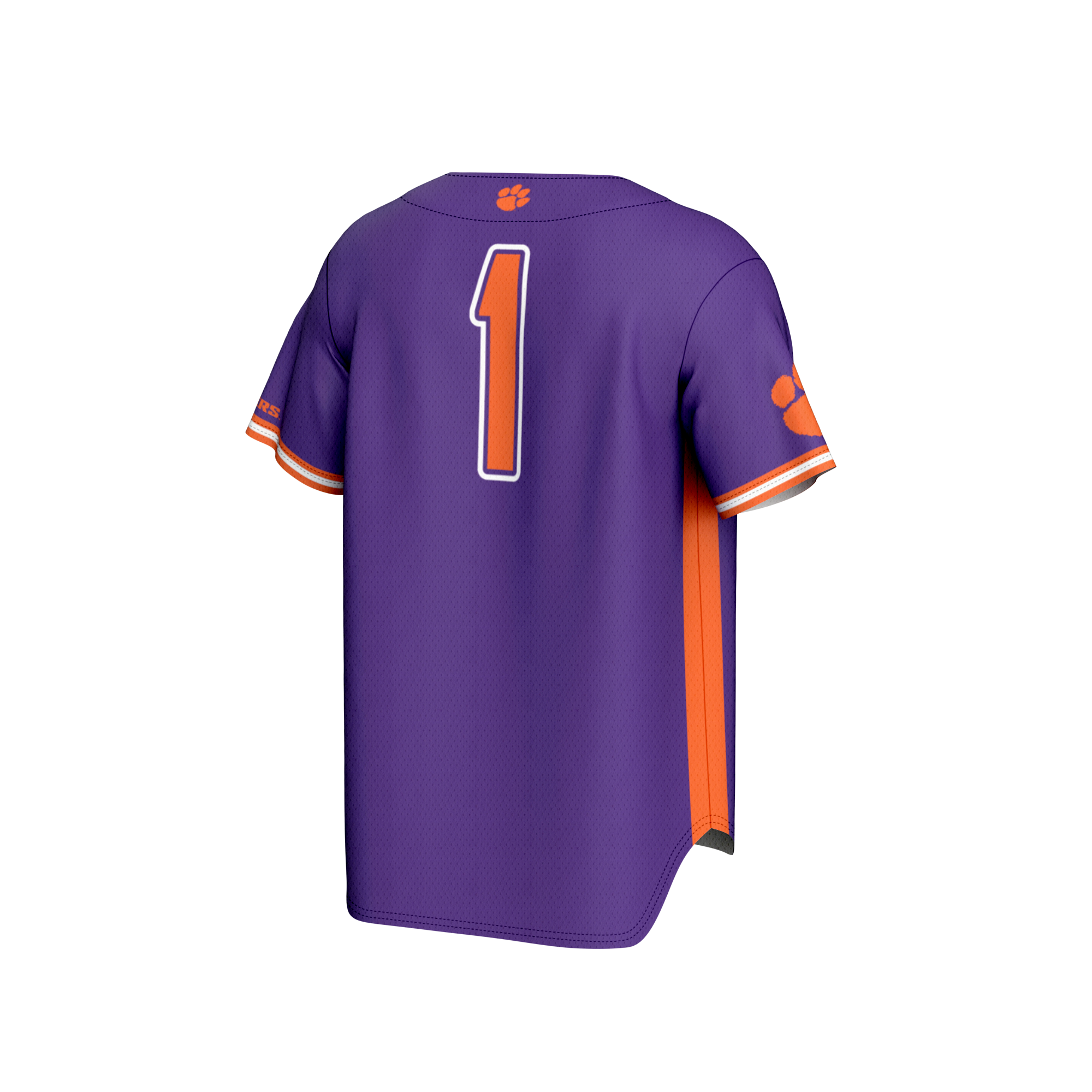 Baseball Fashion Clemson Tigers Game Jersey Purple NCAA College Baseball Fan Wear