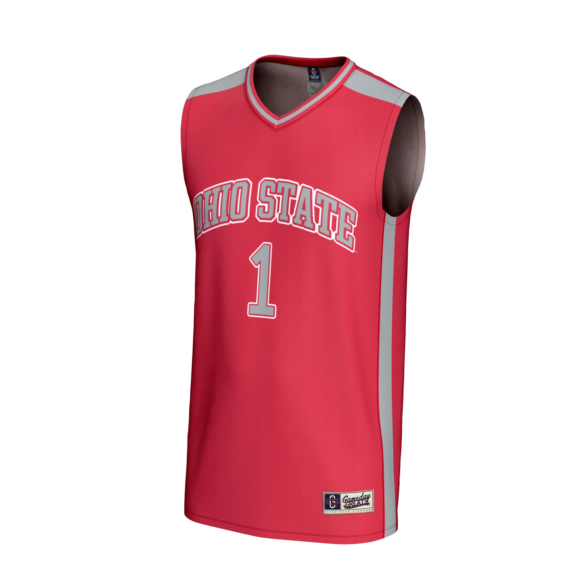 Basketball Fashion Ohio State Buckeyes Game Jersey No.1 Scarlet NCAA College Basketball Fan Wear
