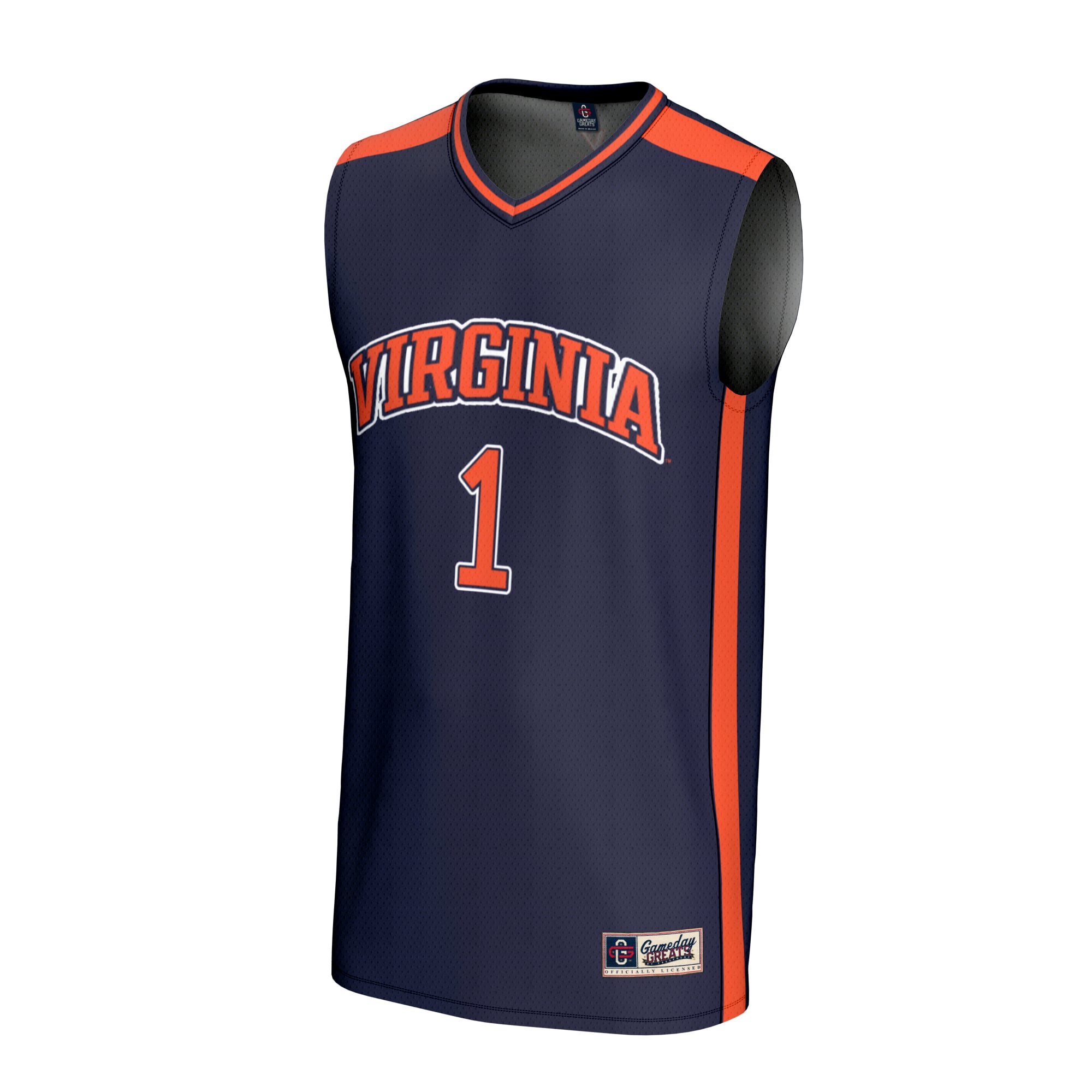 Basketball Fashion Virginia Cavaliers Game Jersey Navy NCAA College Basketball Fan Wear