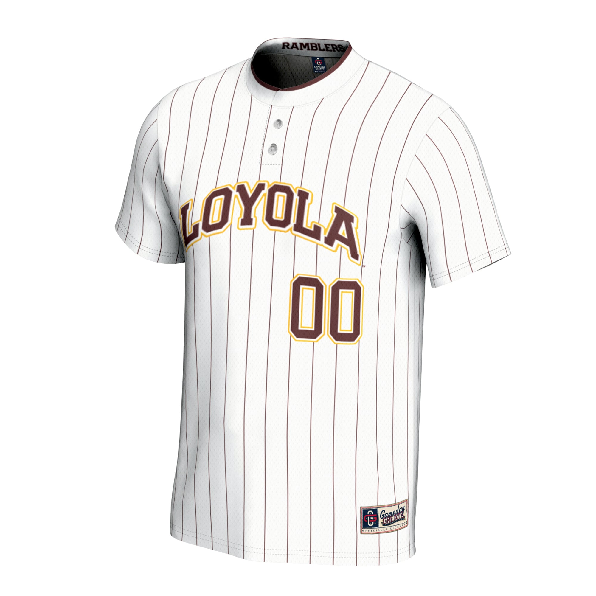 NIL Pick Loyola Chicago Ramblers Player Jersey White NCAA College Football Fan Wear