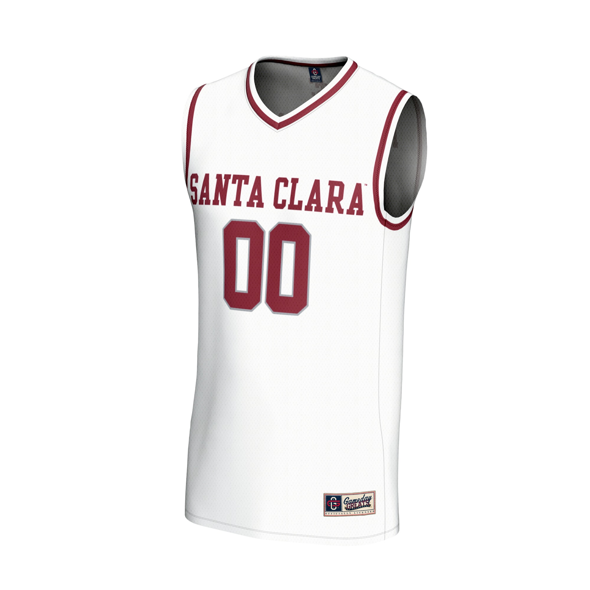 NIL Pick- Basketball Santa Clara Broncos Player Jersey White NCAA College Basketball Fan Wear