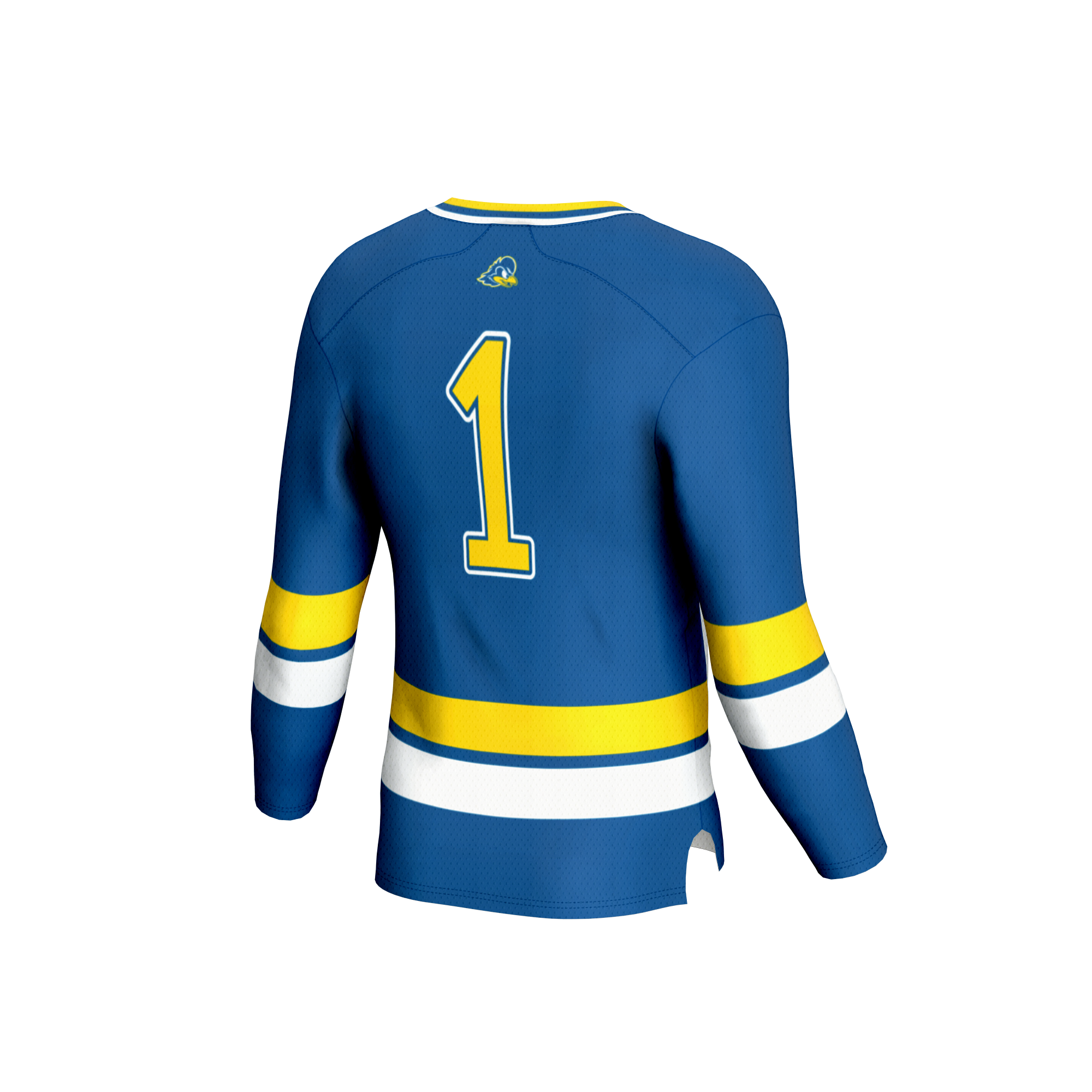 Hockey Fashion Delaware Fightin' Blue Hens Game Jersey Blue NCAA College Hockey Fan Wear Hockey Fashion