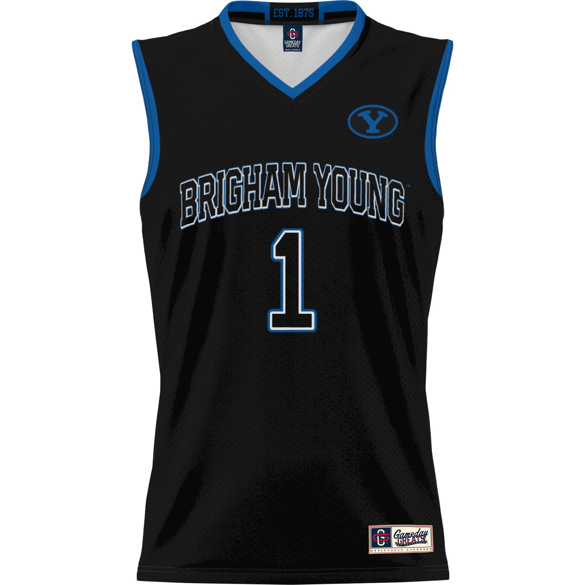 Basketball BYU Cougars Game Jersey Black NCAA College Basketball Fan Wear