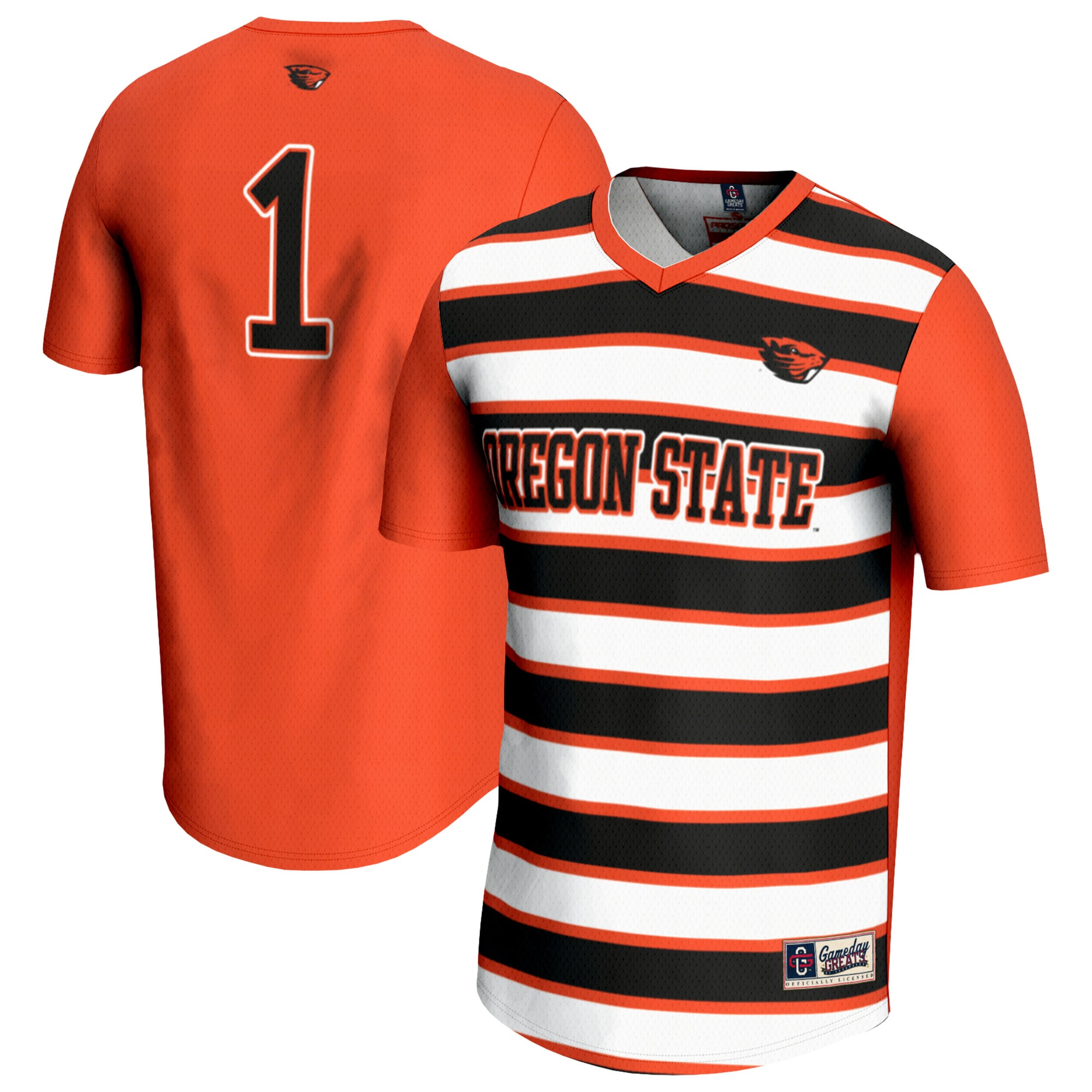 Soccer Fashion Oregon State Beavers Game Jersey Orange NCAA College Soccer Fan Wear