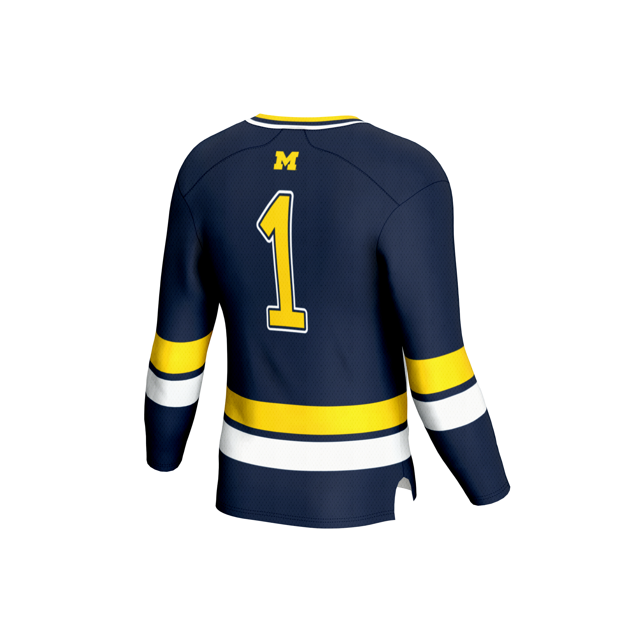 Hockey Fashion Michigan Wolverines Jersey Navy NCAA College Hockey Fan Wear Hockey Fashion