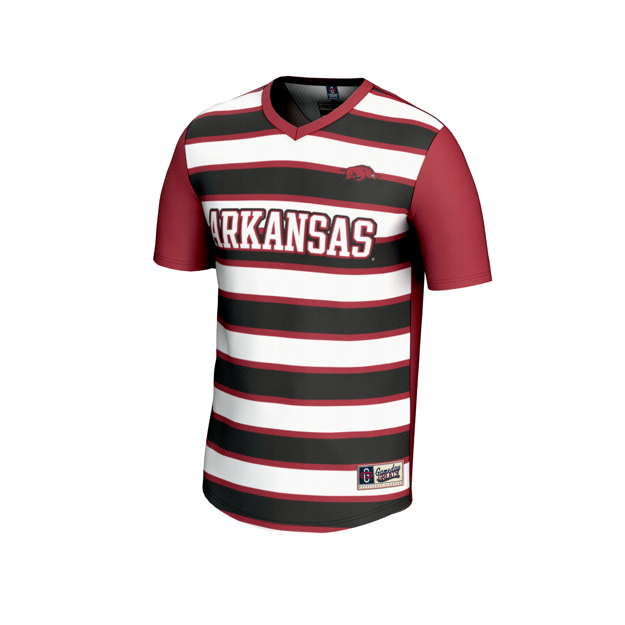 Soccer Fashion Arkansas Razorbacks Game Jersey Cardinal NCAA College Soccer Fan Wear Soccer Fashion