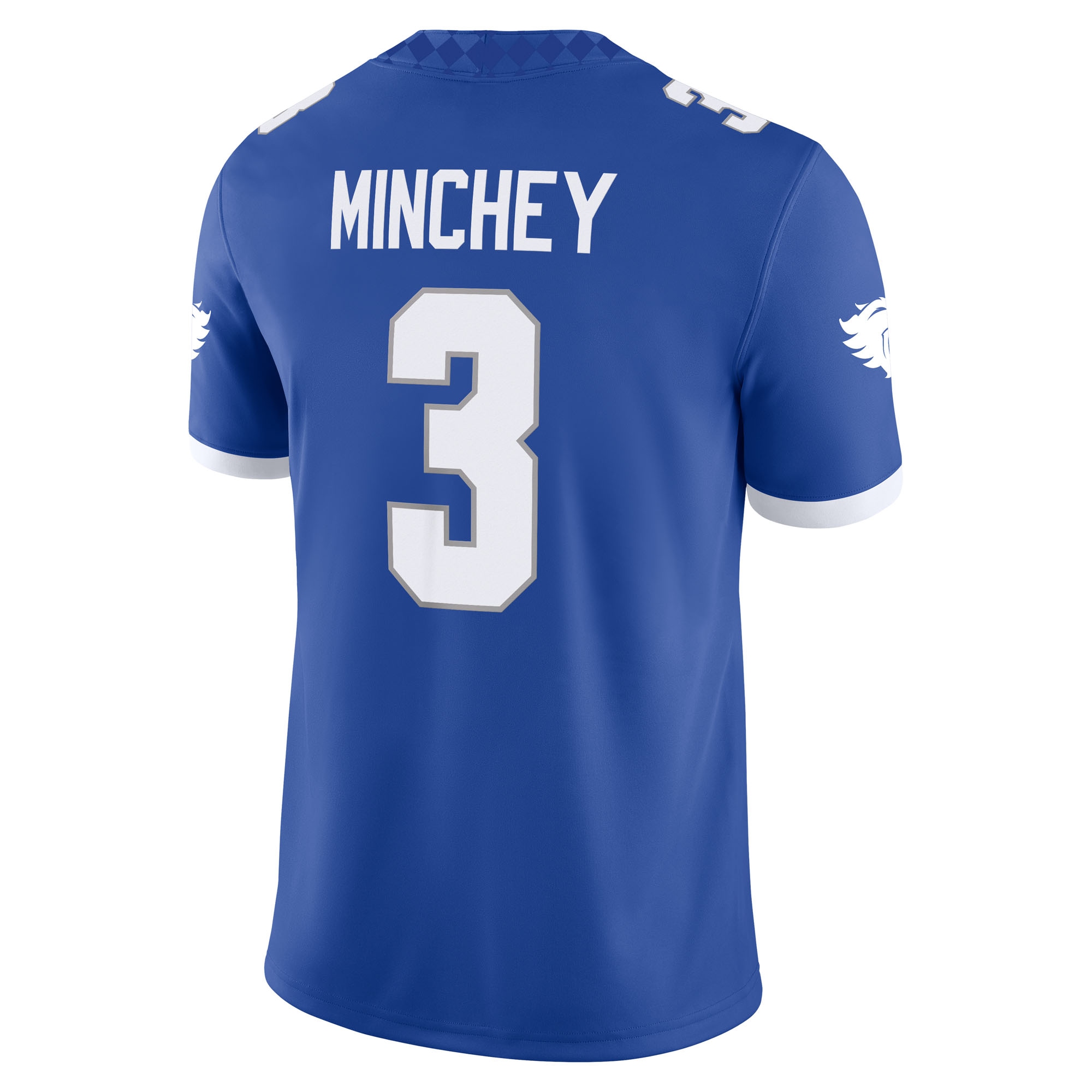 Kenny Minchey Kentucky Wildcats Game Jersey Royal NCAA College Football Fan Wear
