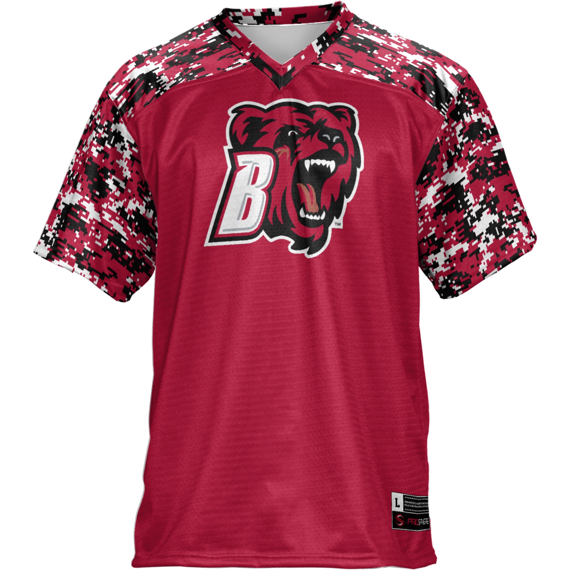 Bridgewater State Bears Game Jersey Red NCAA College Football Fan Wear