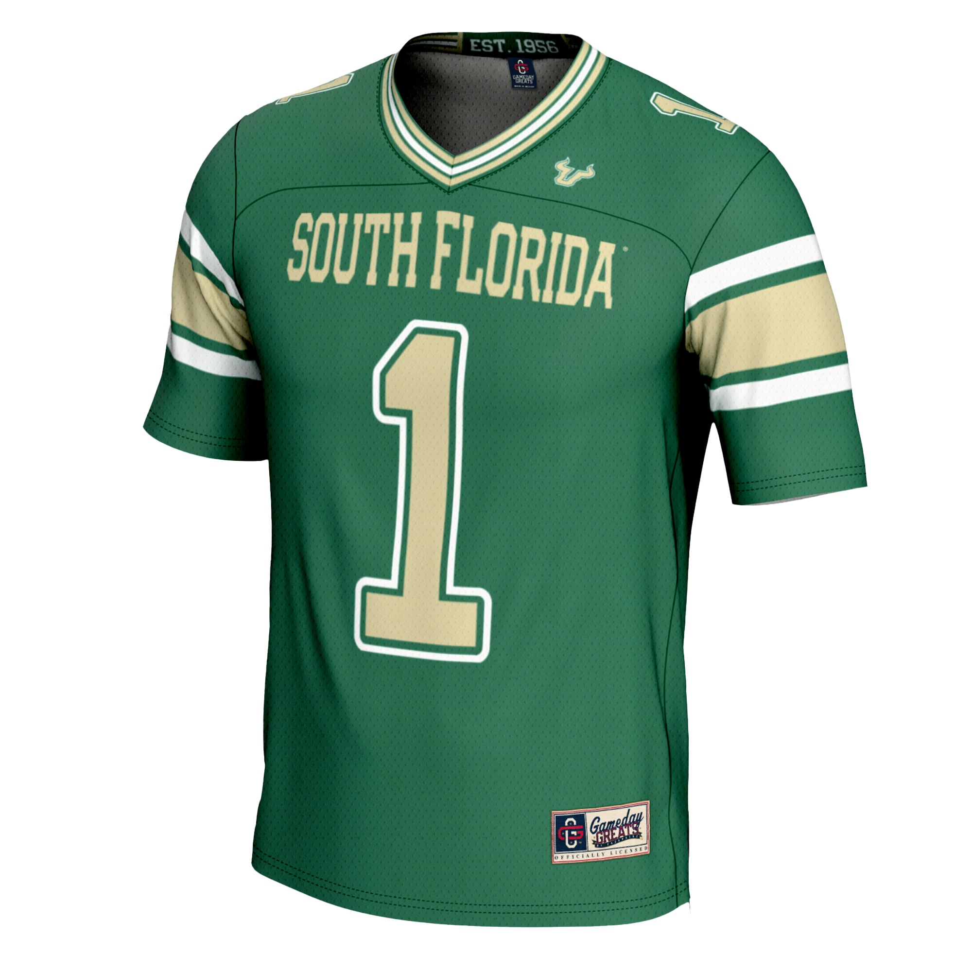 South Florida Bulls Game Jersey Green NCAA College Football Fan Wear