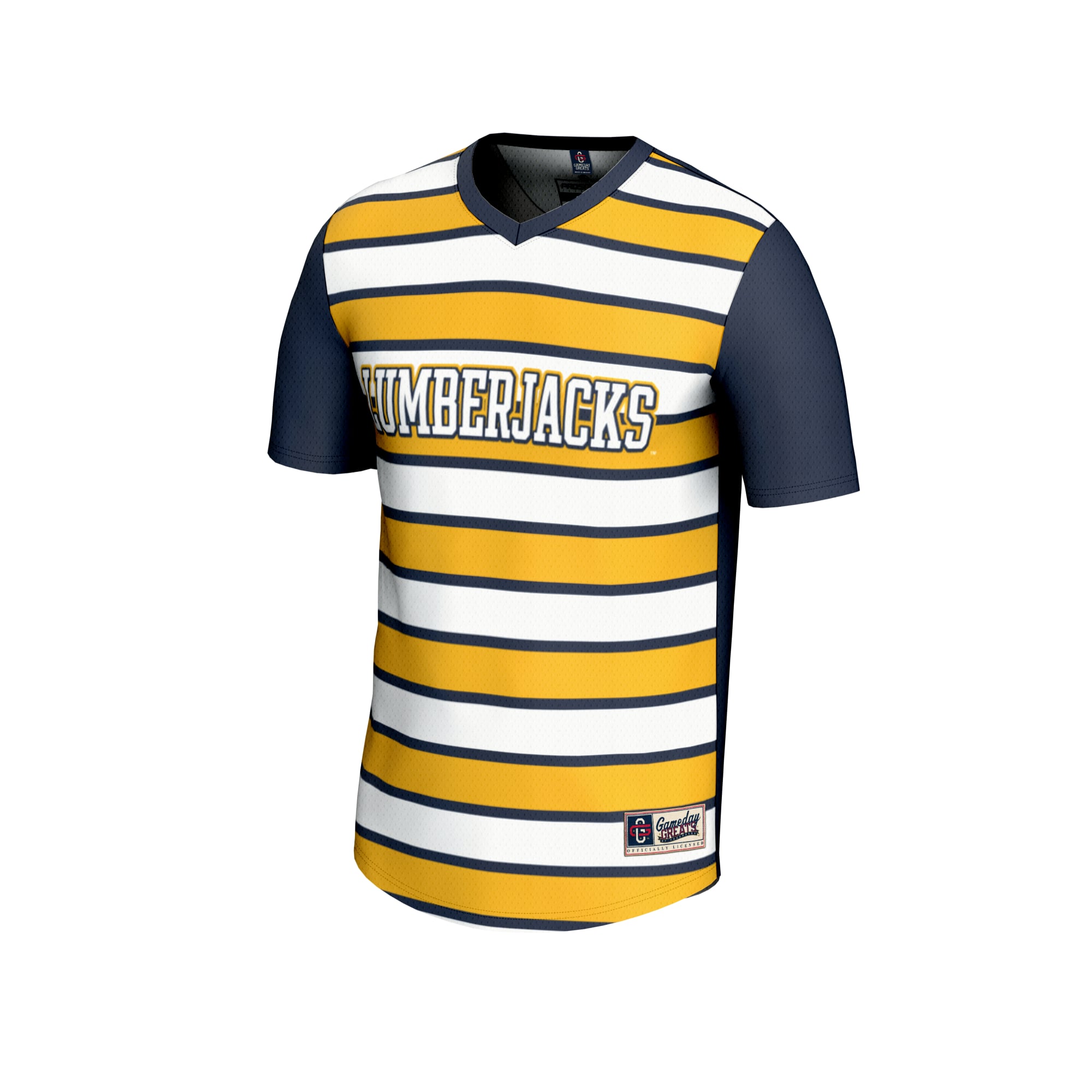 Soccer Fashion Northern Arizona Lumberjacks Game Jersey No.1 Navy NCAA College Soccer Fan Wear Soccer Fashion