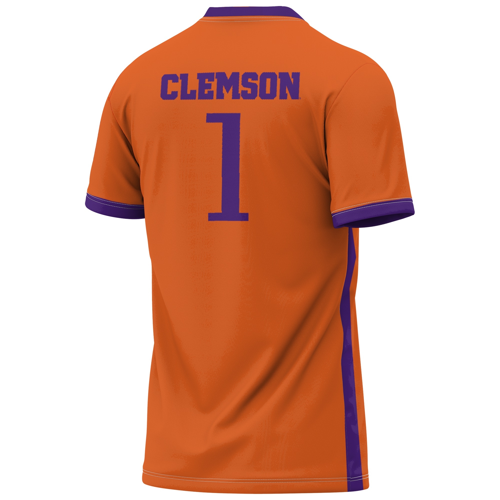 Collegiate Soccer Fashion Clemson Tigers Game Jersey Orange NCAA College Soccer Fan Wear