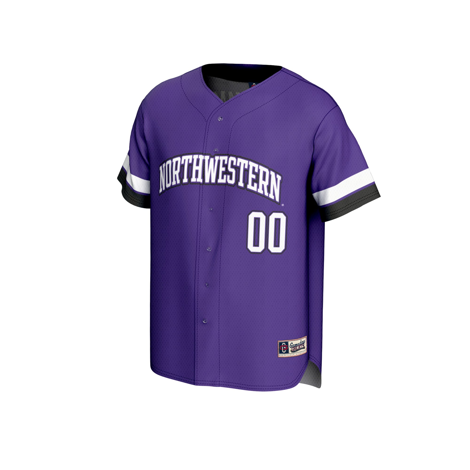 NIL Pick- Collegiate Northwestern Wildcats Player Jersey Purple NCAA College Baseball Fan Wear