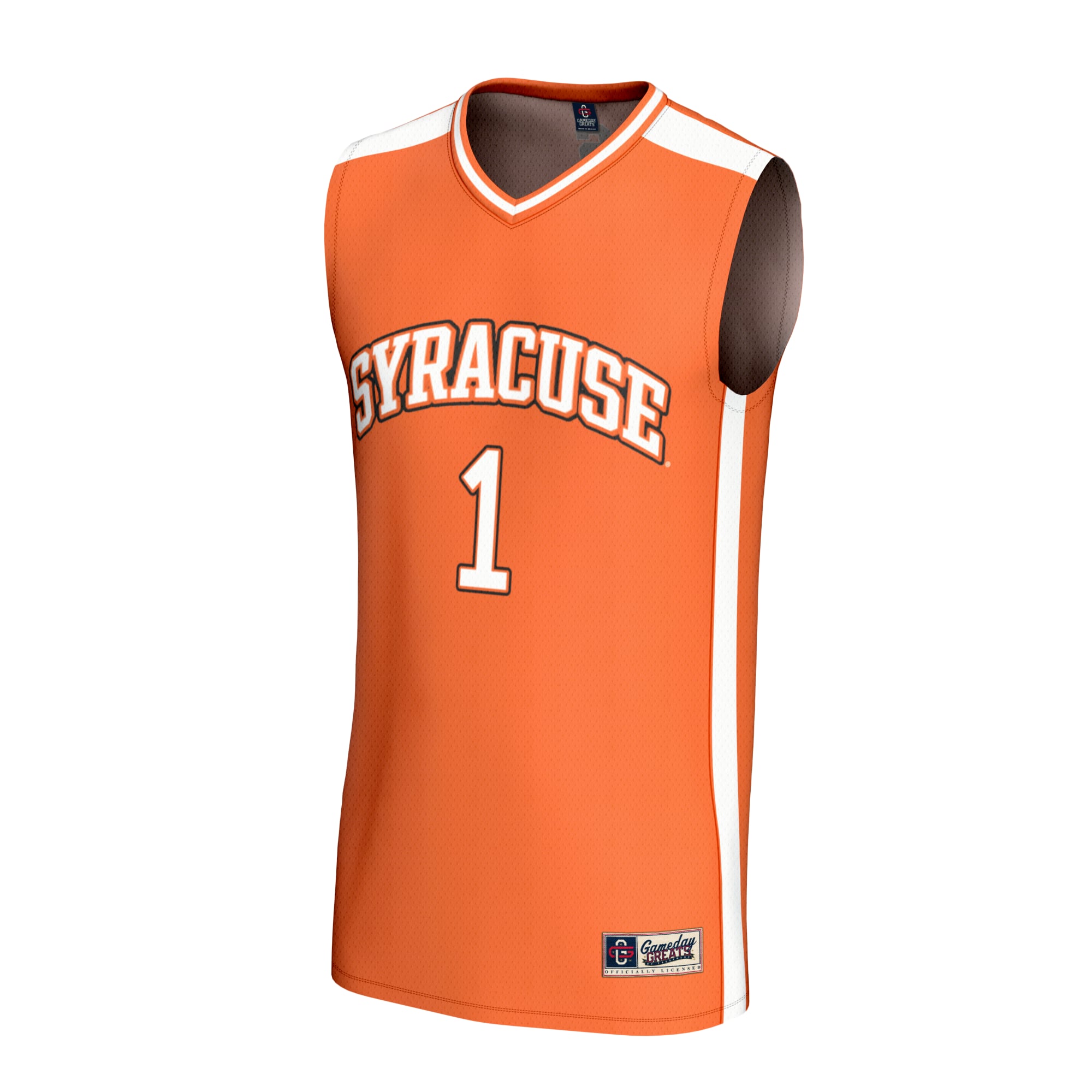 Collegiate Basketball Fashion Syracuse Orange Game Jersey No.1 Orange NCAA College Basketball Fan Wear Collegiate Basketball Fashion