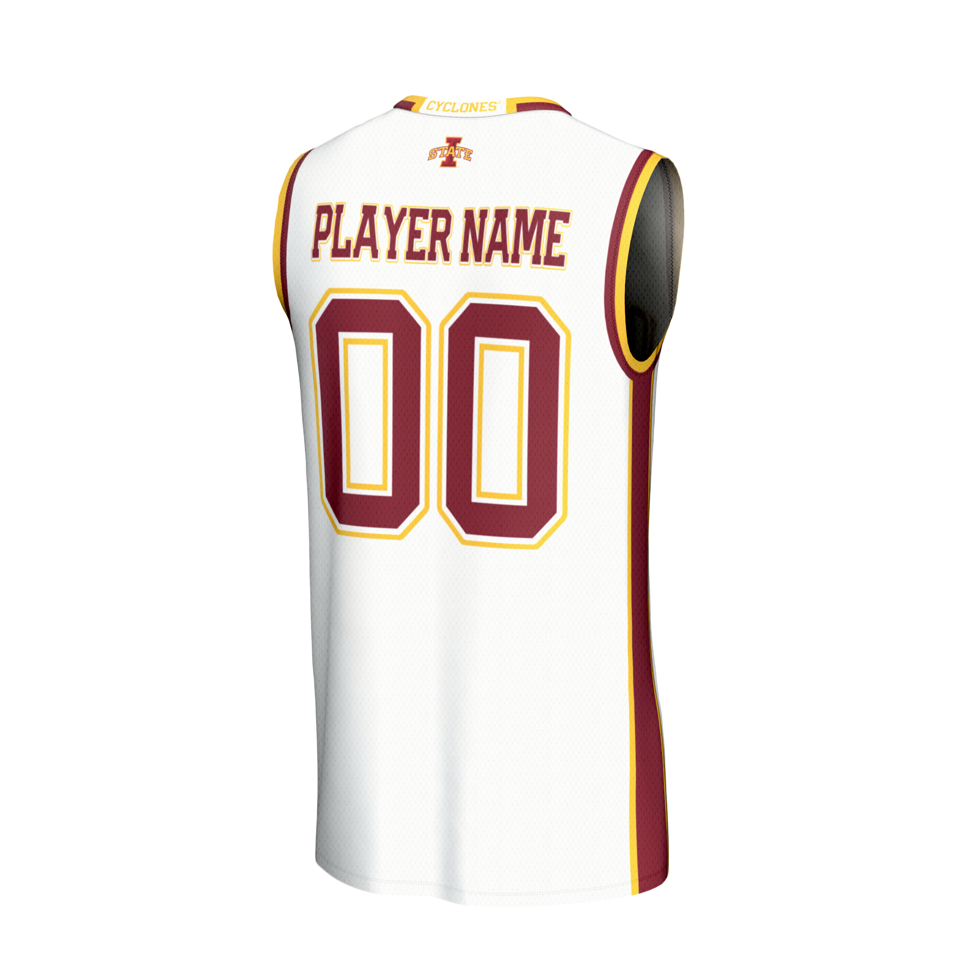 Collegiate Iowa State Cyclones Player Jersey White NCAA College Basketball Fan Wear