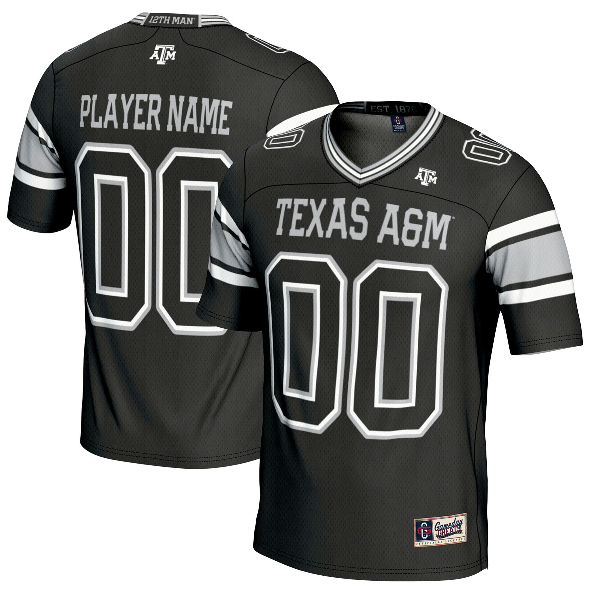 NIL Pick Texas A&M Aggies Player Jersey Black NCAA College Football Fan Wear
