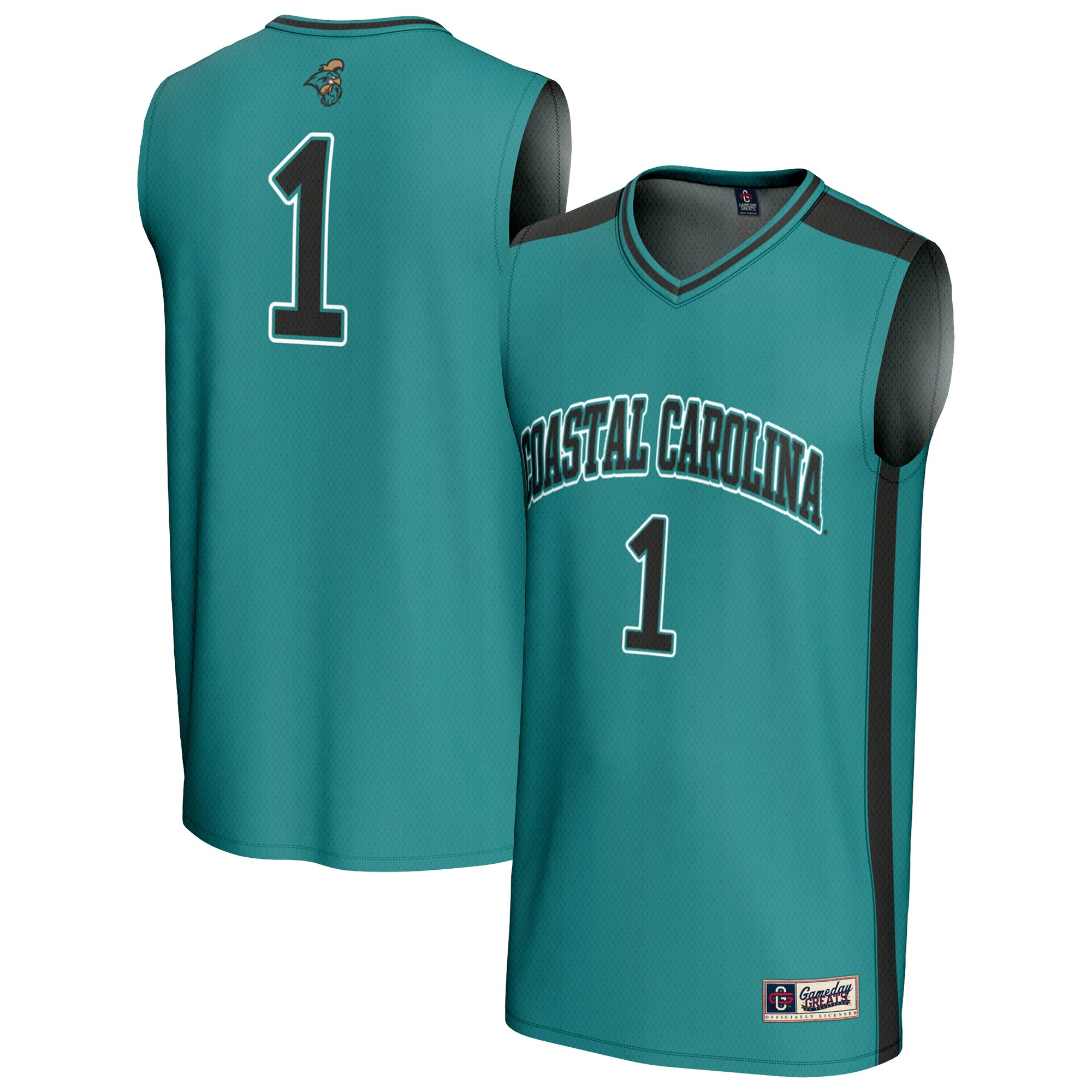 Basketball Fashion Coastal Carolina Chanticleers Game Jersey Teal NCAA College Basketball Fan Wear