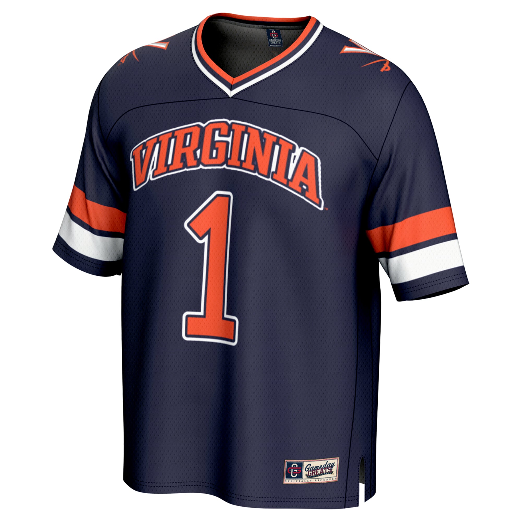 Collegiate Fashion Virginia Cavaliers Game Jersey Navy NCAA College Football Fan Wear Collegiate Fashion