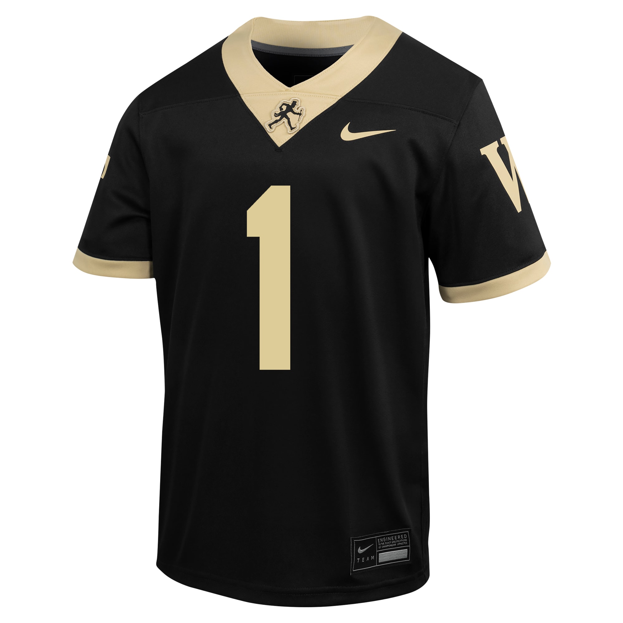 Wake Forest Demon Deacons Untouchable Jersey Black NCAA College Football Fan Wear