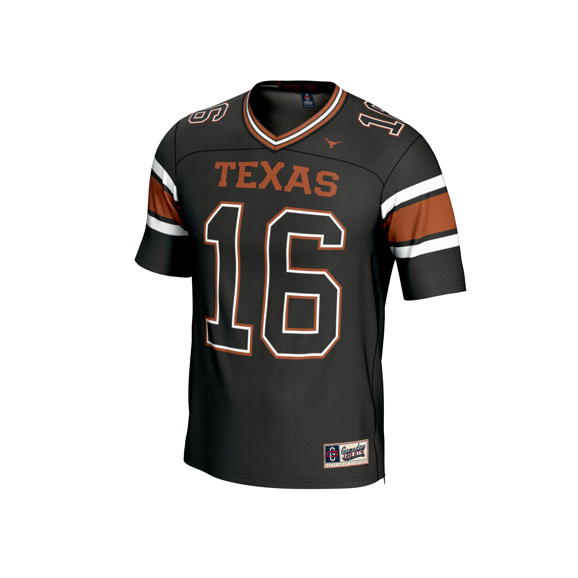 Arch Fashion Manning Texas Longhorns Game Jersey Black NCAA College Football Fan Wear Arch Fashion