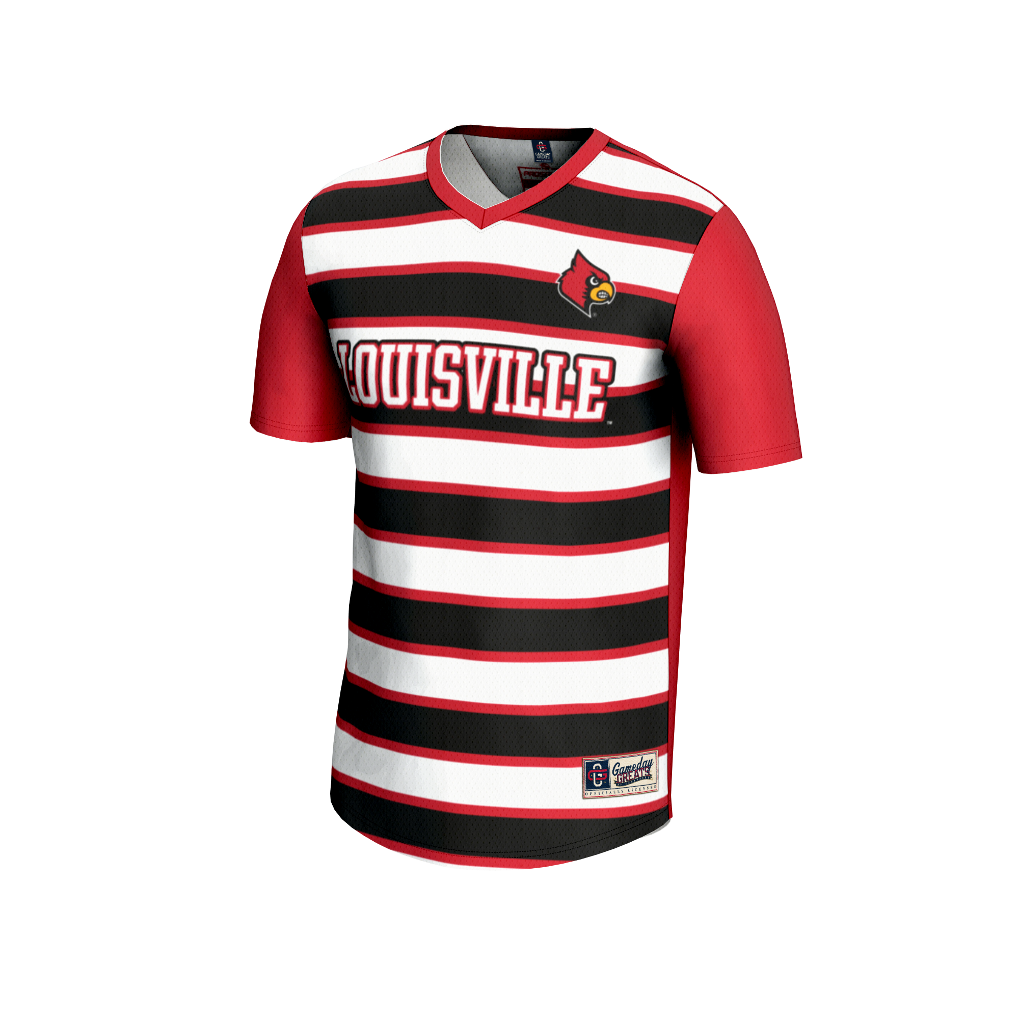 Soccer Fashion Louisville Cardinals Game Jersey Red NCAA College Soccer Fan Wear Soccer Fashion