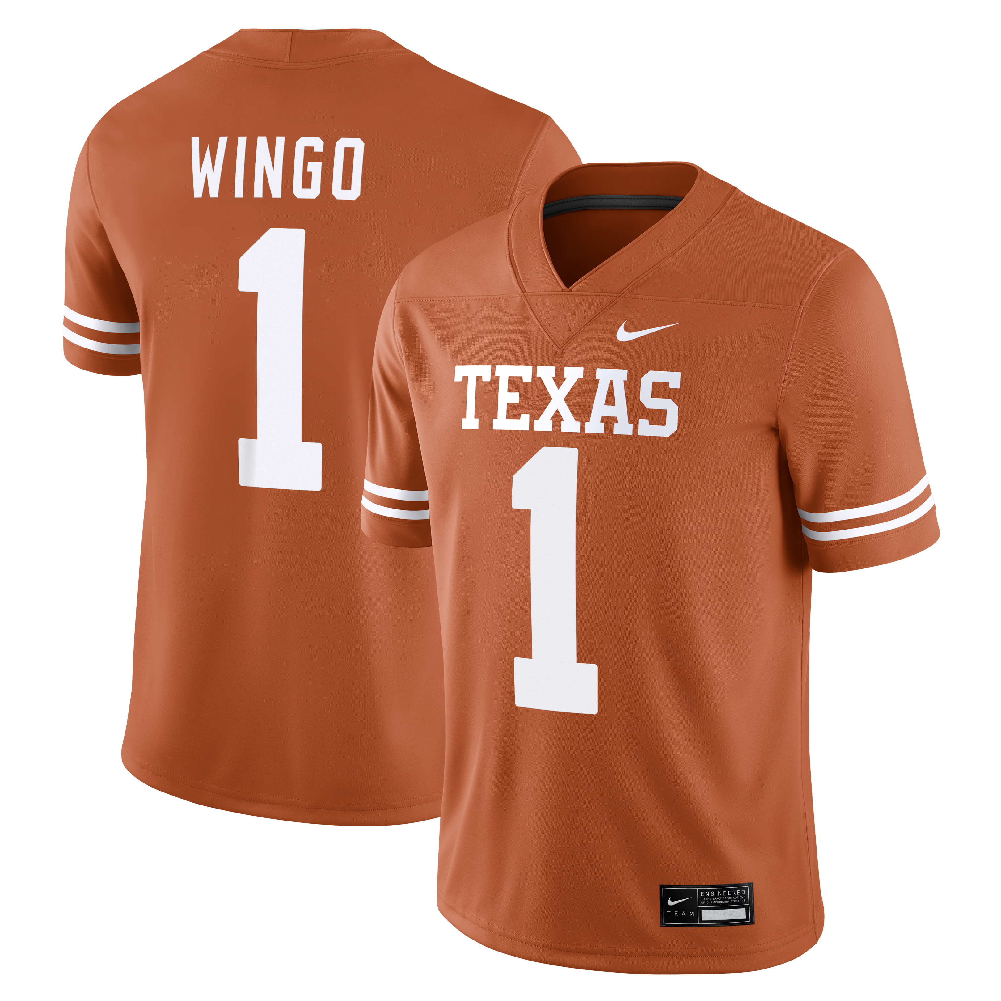 Ryan Wingo Texas Longhorns Game Jersey Orange NCAA College Football Fan Wear Ryan Wingo