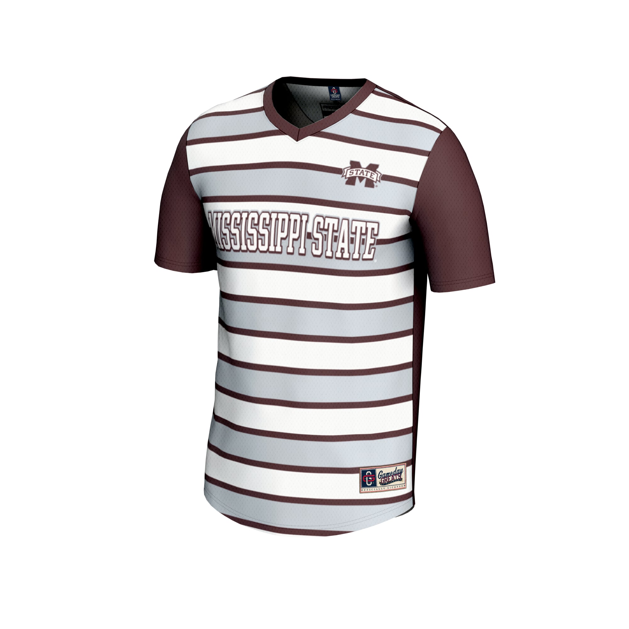 Soccer Fashion Mississippi State Bulldogs Game Jersey No.1 Maroon NCAA College Soccer Fan Wear Soccer Fashion
