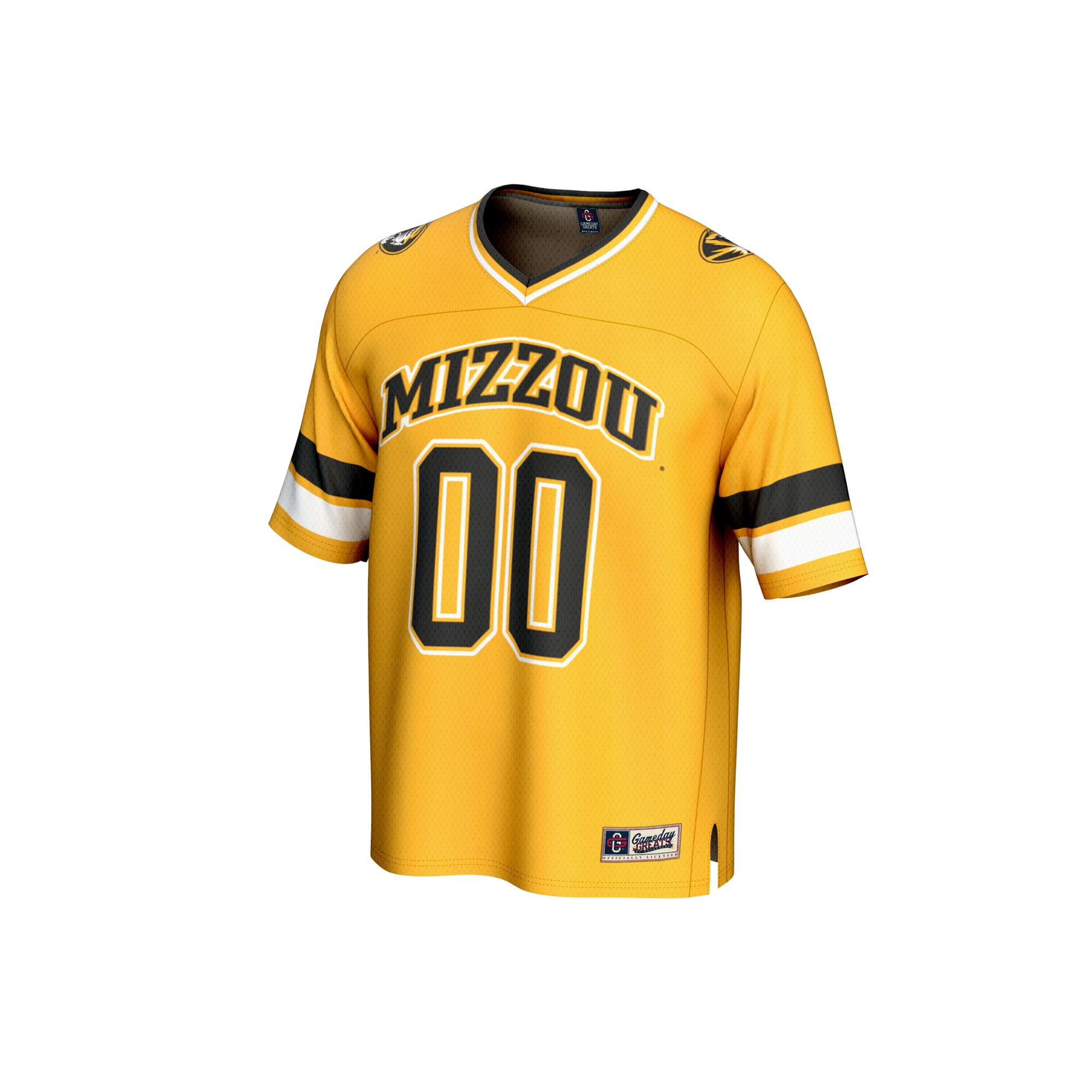 NIL Pick- Fashion Missouri Tigers Player Jersey Gold NCAA College Football Fan Wear NIL Pick- Fashion