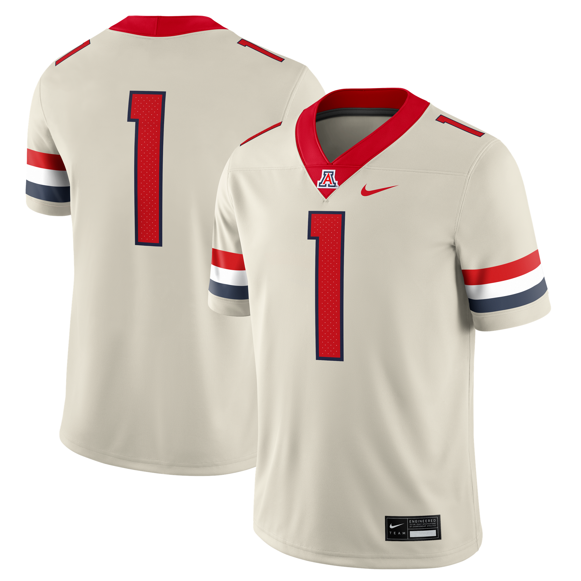 Arizona Wildcats Alternate Jersey Cream NCAA College Football Fan Wear