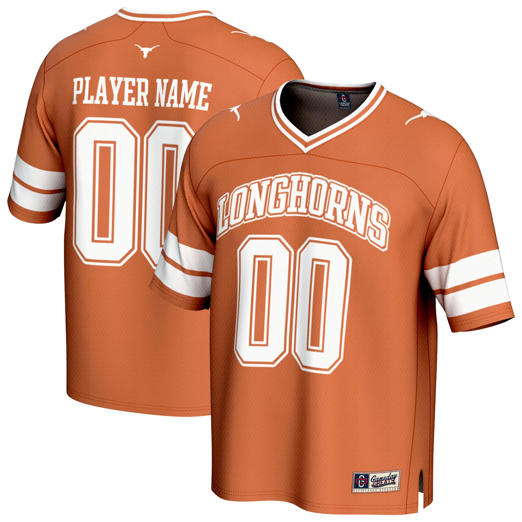 NIL Pick- Fashion Texas Longhorns Player Jersey Orange NCAA College Football Fan Wear NIL Pick- Fashion