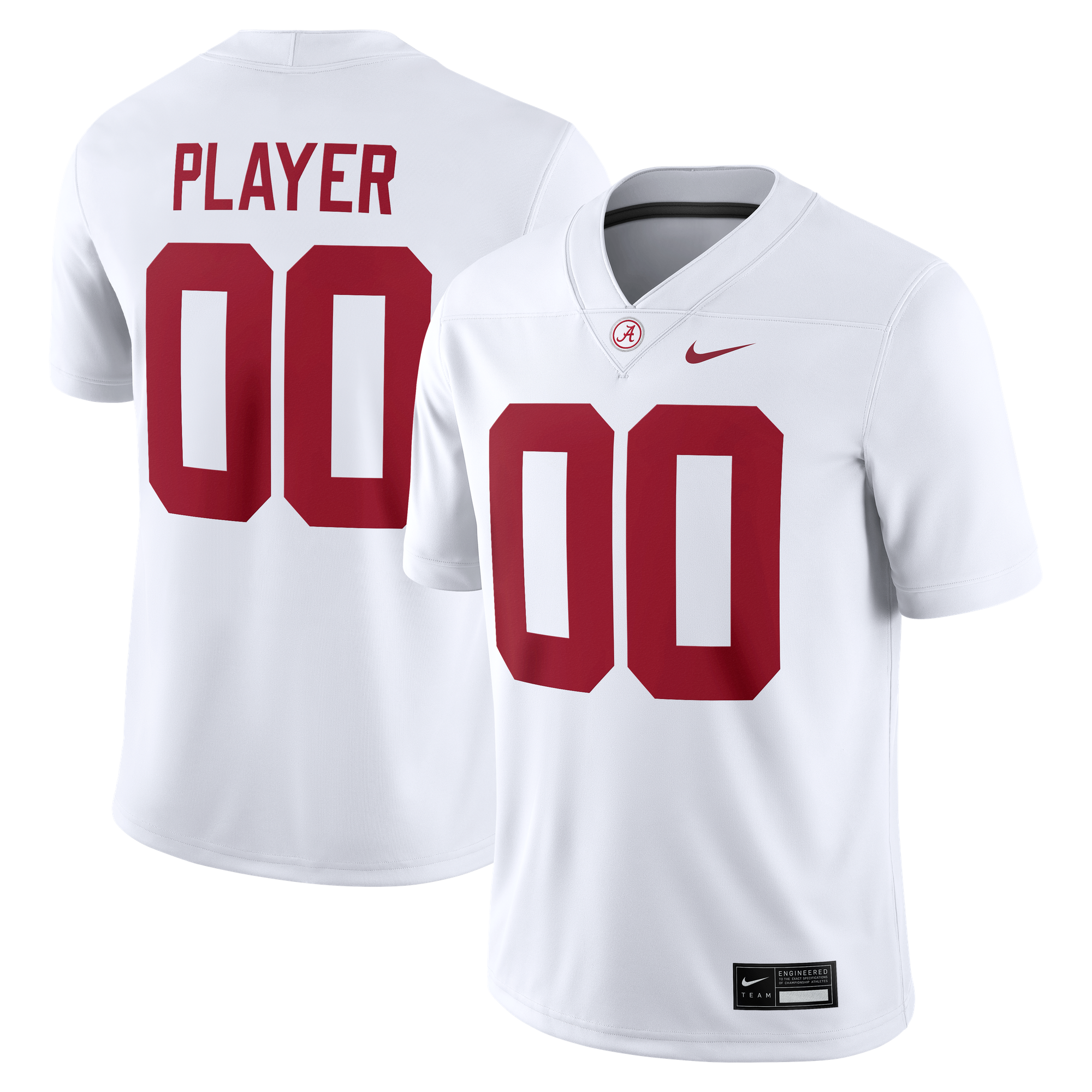 NIL Pick- Alabama Crimson Tide Replica Jersey Crimson NCAA College Football Fan Wear NIL Pick-