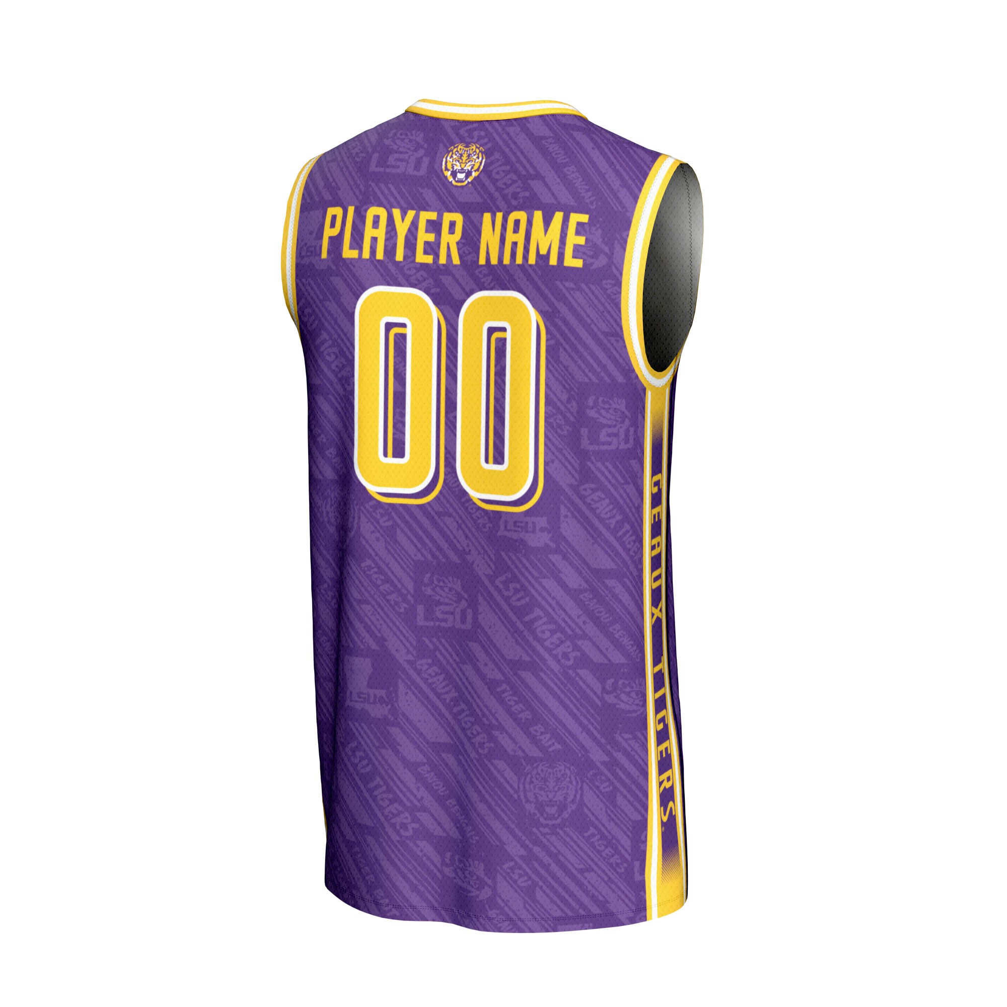 NIL Pick Basketball LSU Tigers Player Jersey Purple NCAA College Basketball Fan Wear