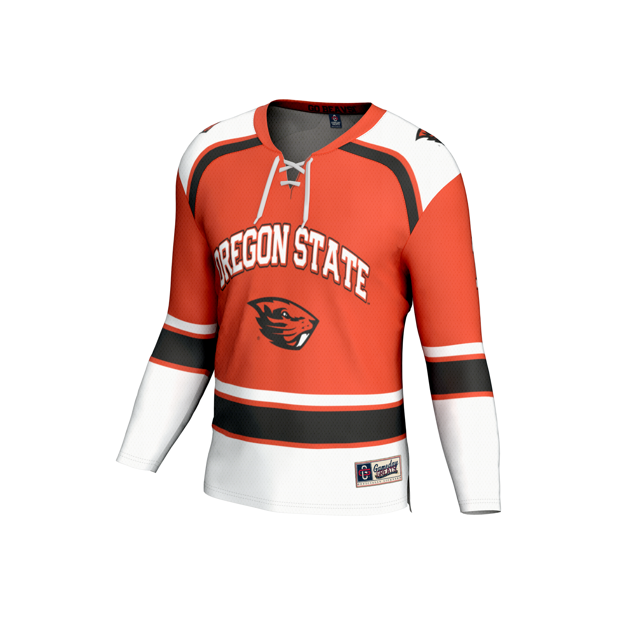 Hockey Fashion Oregon State Beavers Game Jersey Orange NCAA College Hockey Fan Wear Hockey Fashion