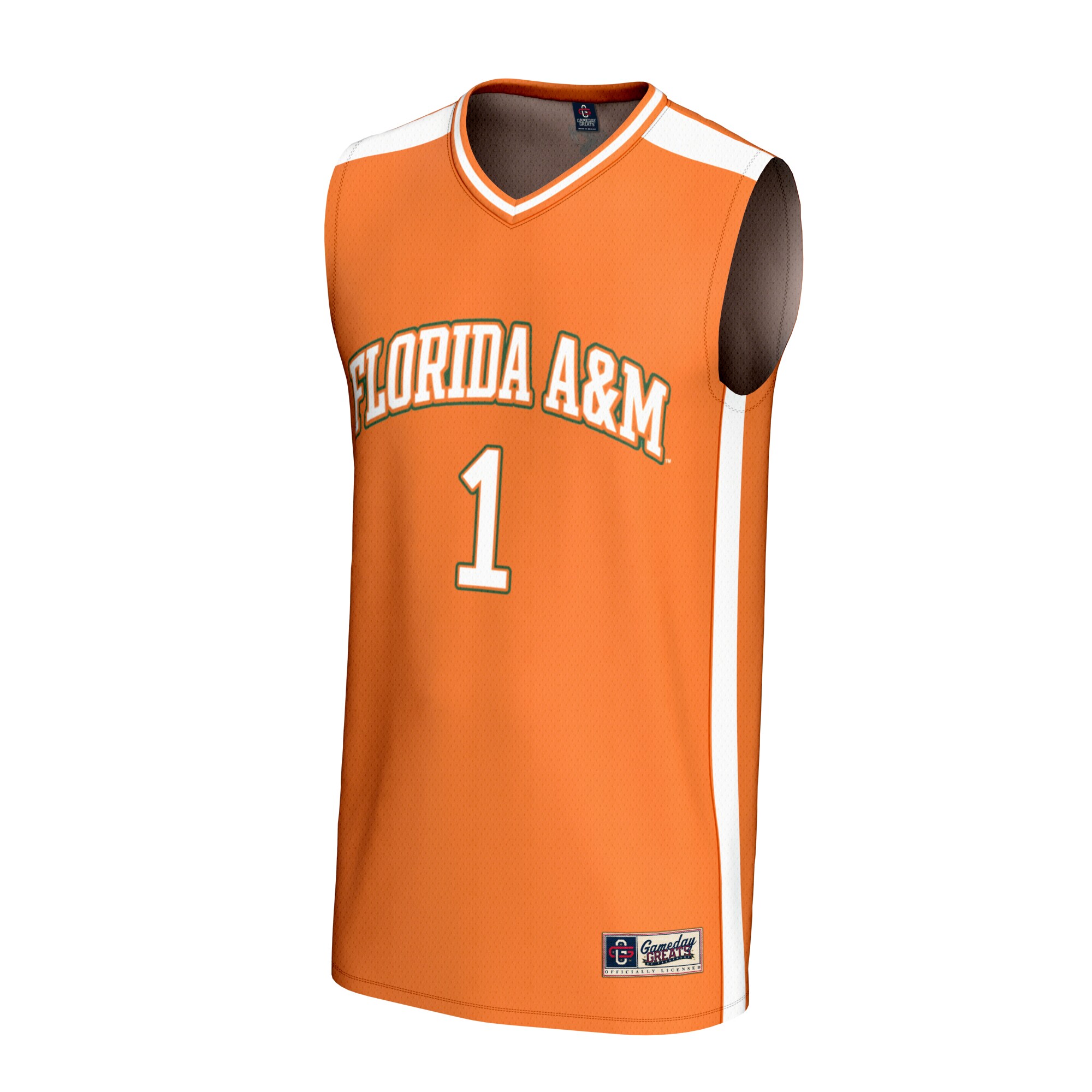 Collegiate Basketball Fashion Florida A&M Rattlers Game Jersey Orange NCAA College Basketball Fan Wear