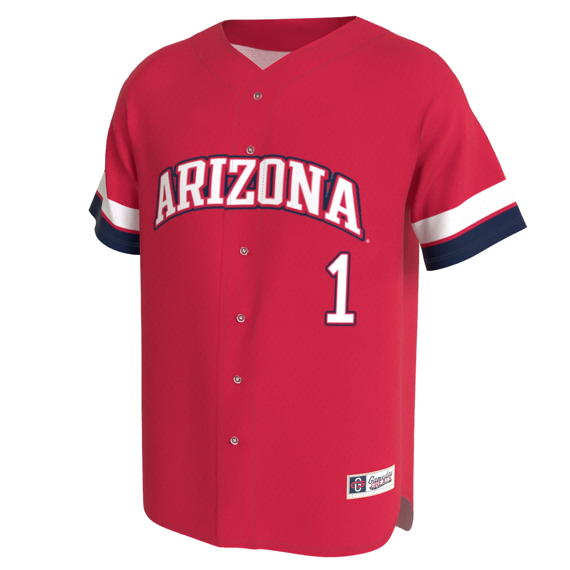 Collegiate Fashion Arizona Wildcats Game Jersey Red NCAA College Baseball Fan Wear
