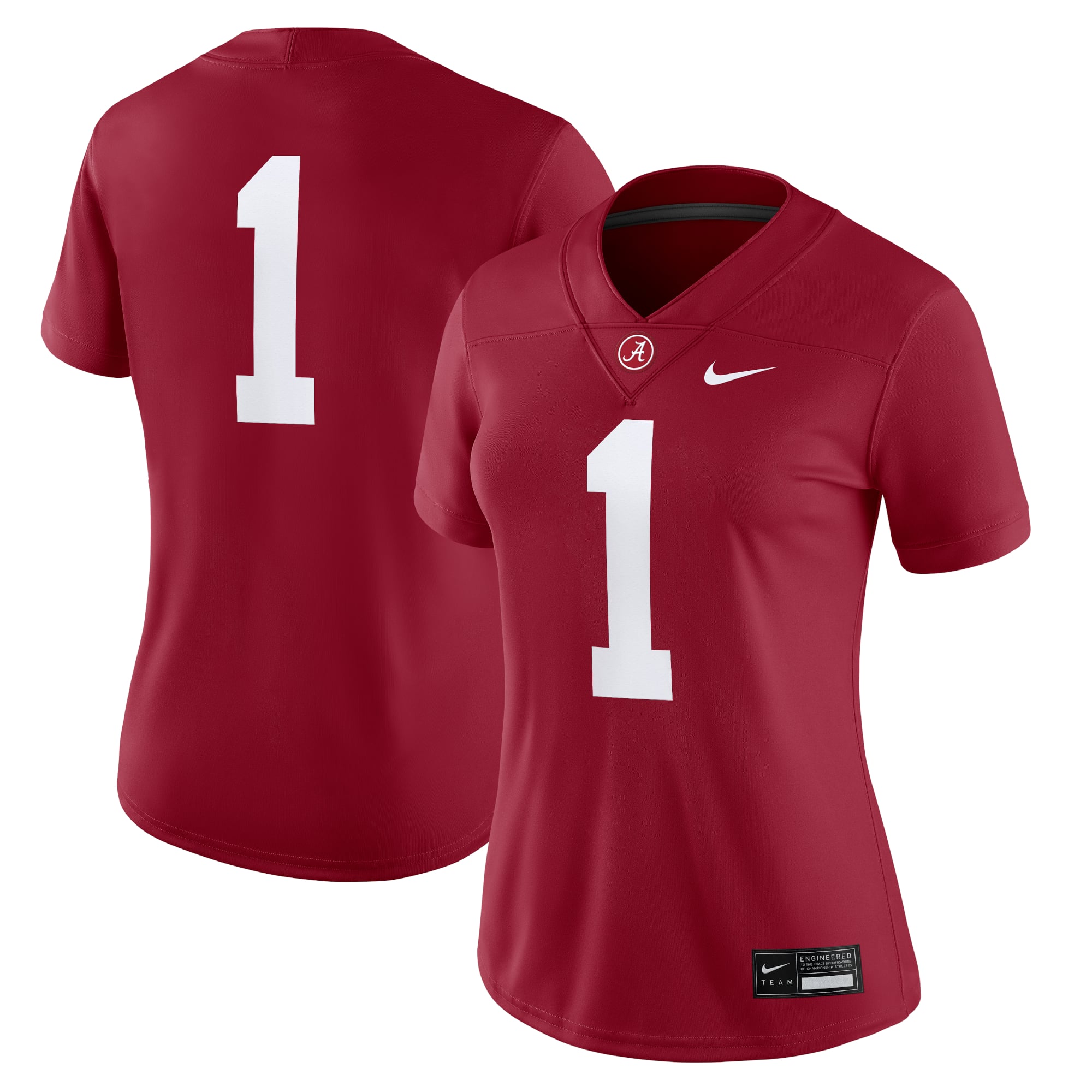 Matchday Alabama Crimson Tide Jersey No.1 Crimson NCAA College Football Fan Wear